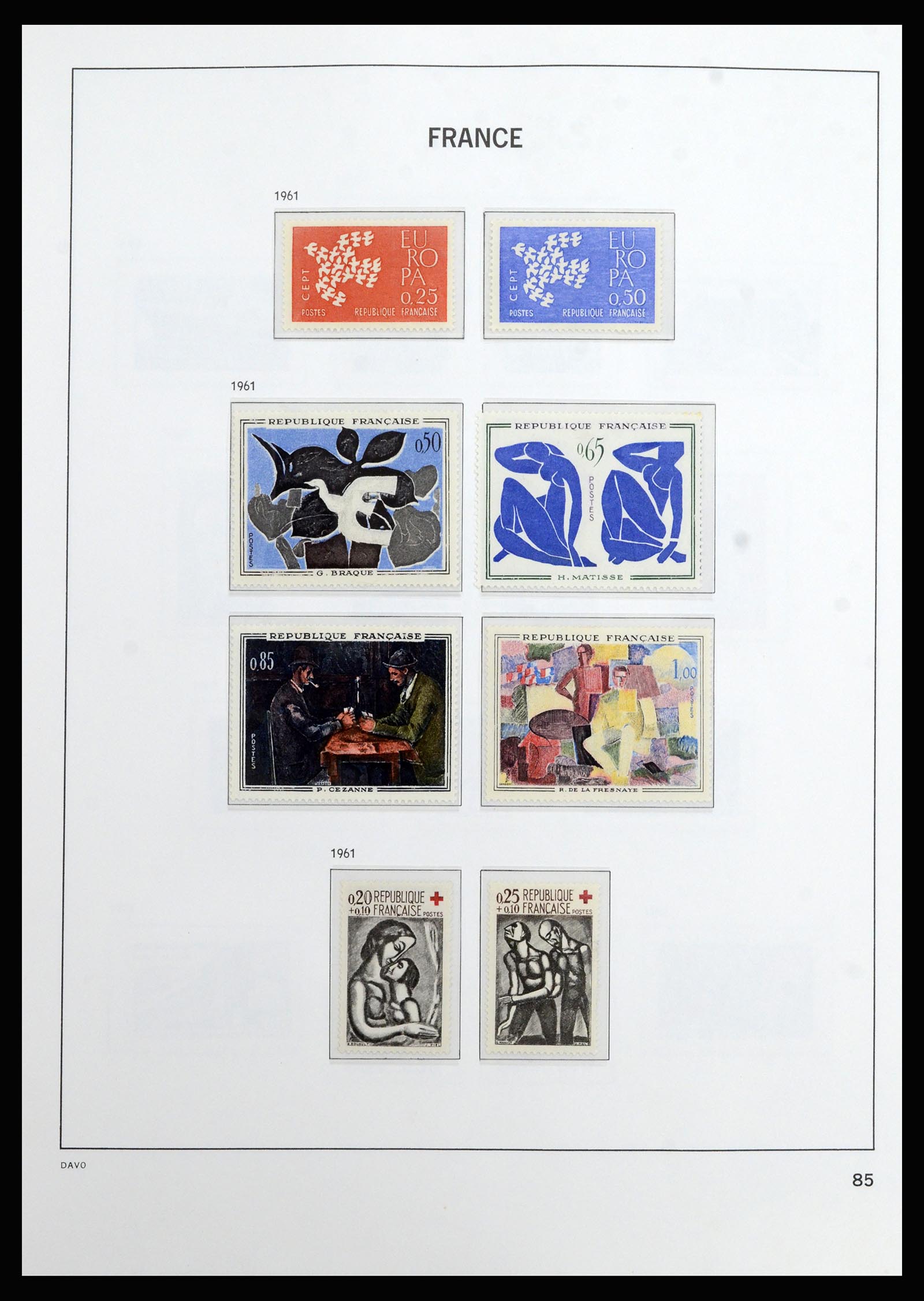 37089 085 - Postzegelverzameling 37089 Frankrijk 1863-2002.