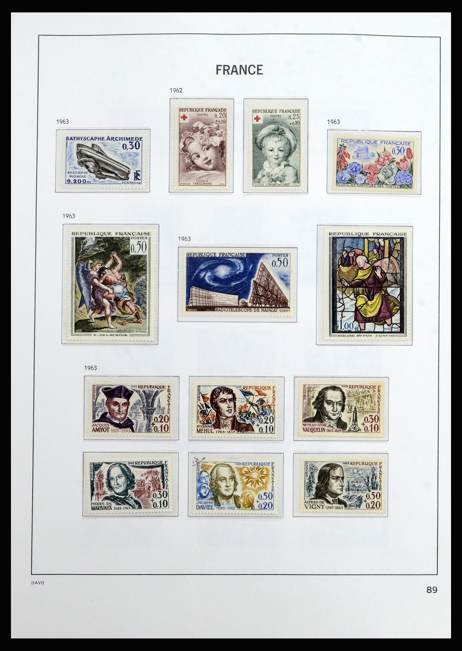 37089 089 - Postzegelverzameling 37089 Frankrijk 1863-2002.