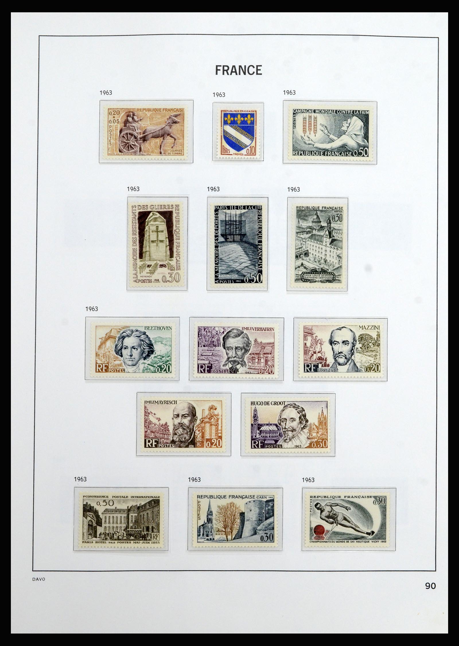 37089 090 - Postzegelverzameling 37089 Frankrijk 1863-2002.
