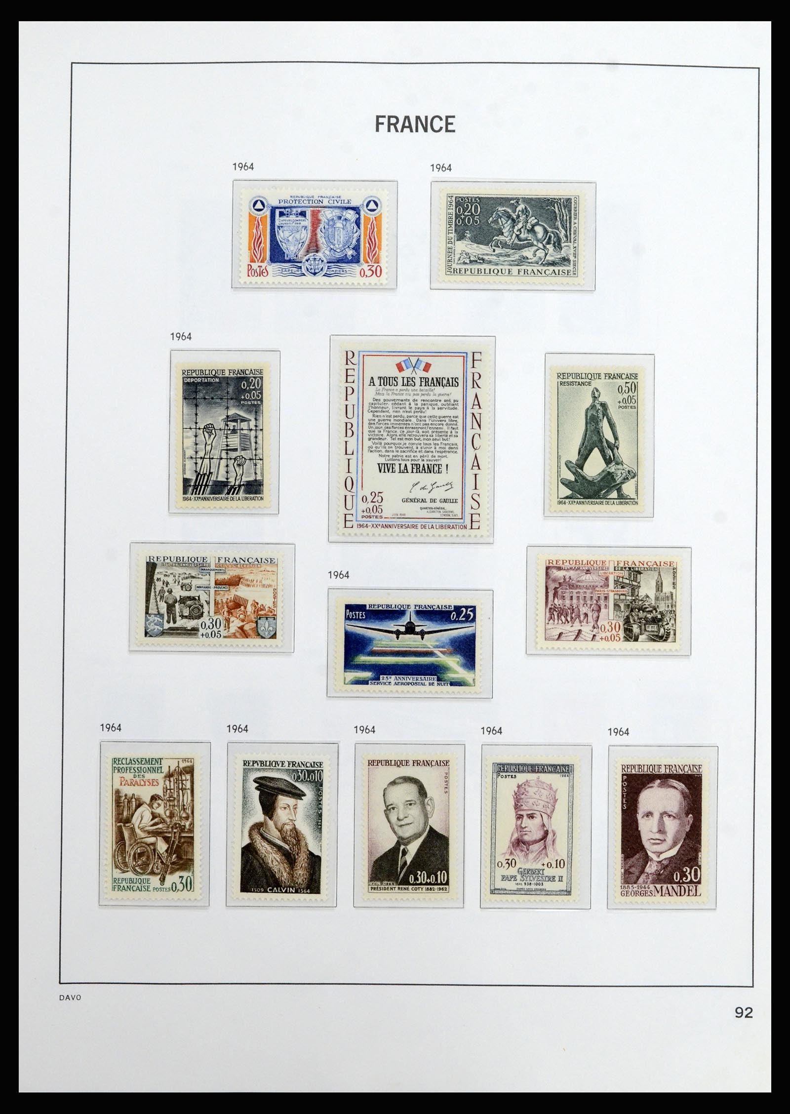 37089 092 - Postzegelverzameling 37089 Frankrijk 1863-2002.