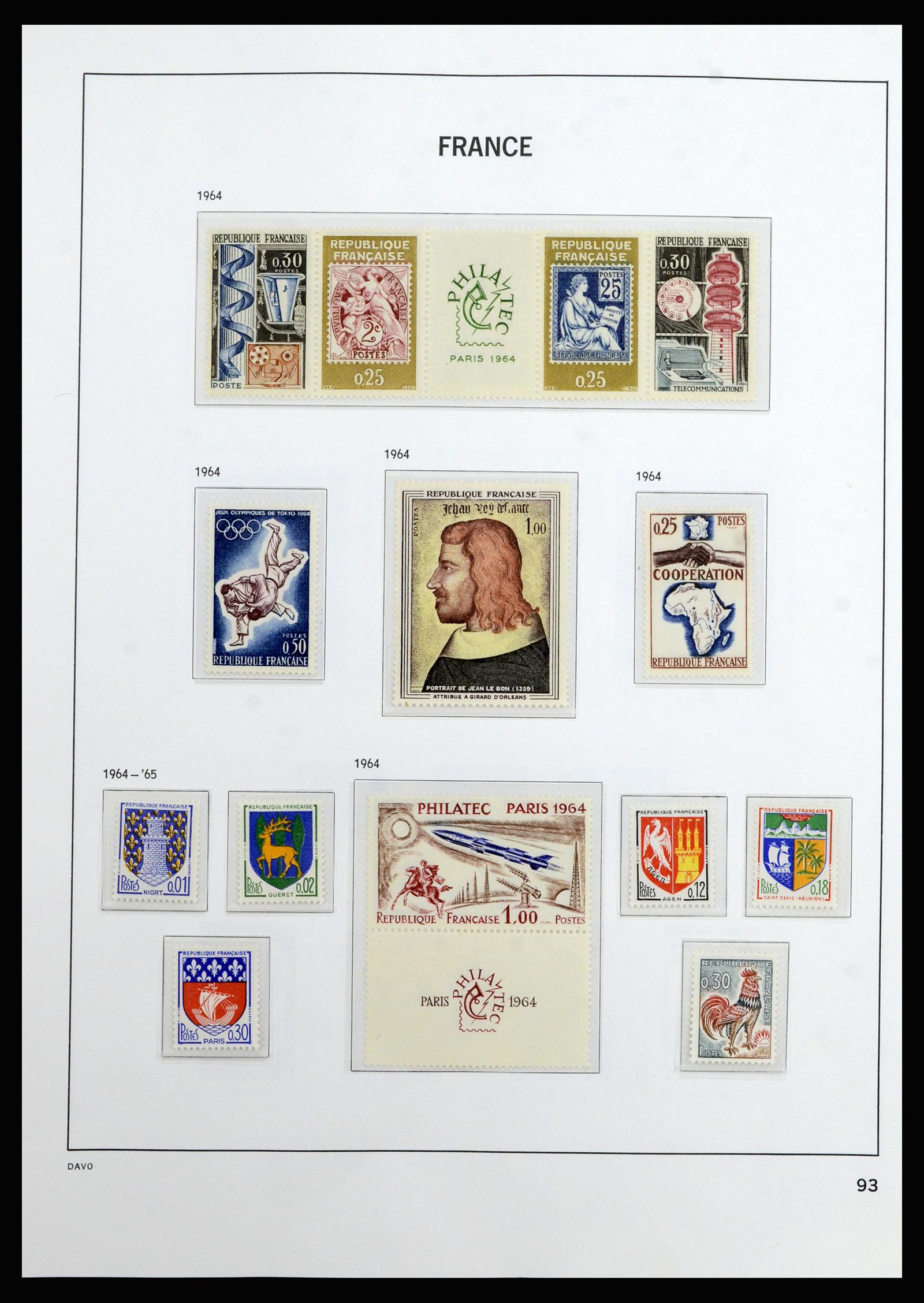 37089 093 - Postzegelverzameling 37089 Frankrijk 1863-2002.