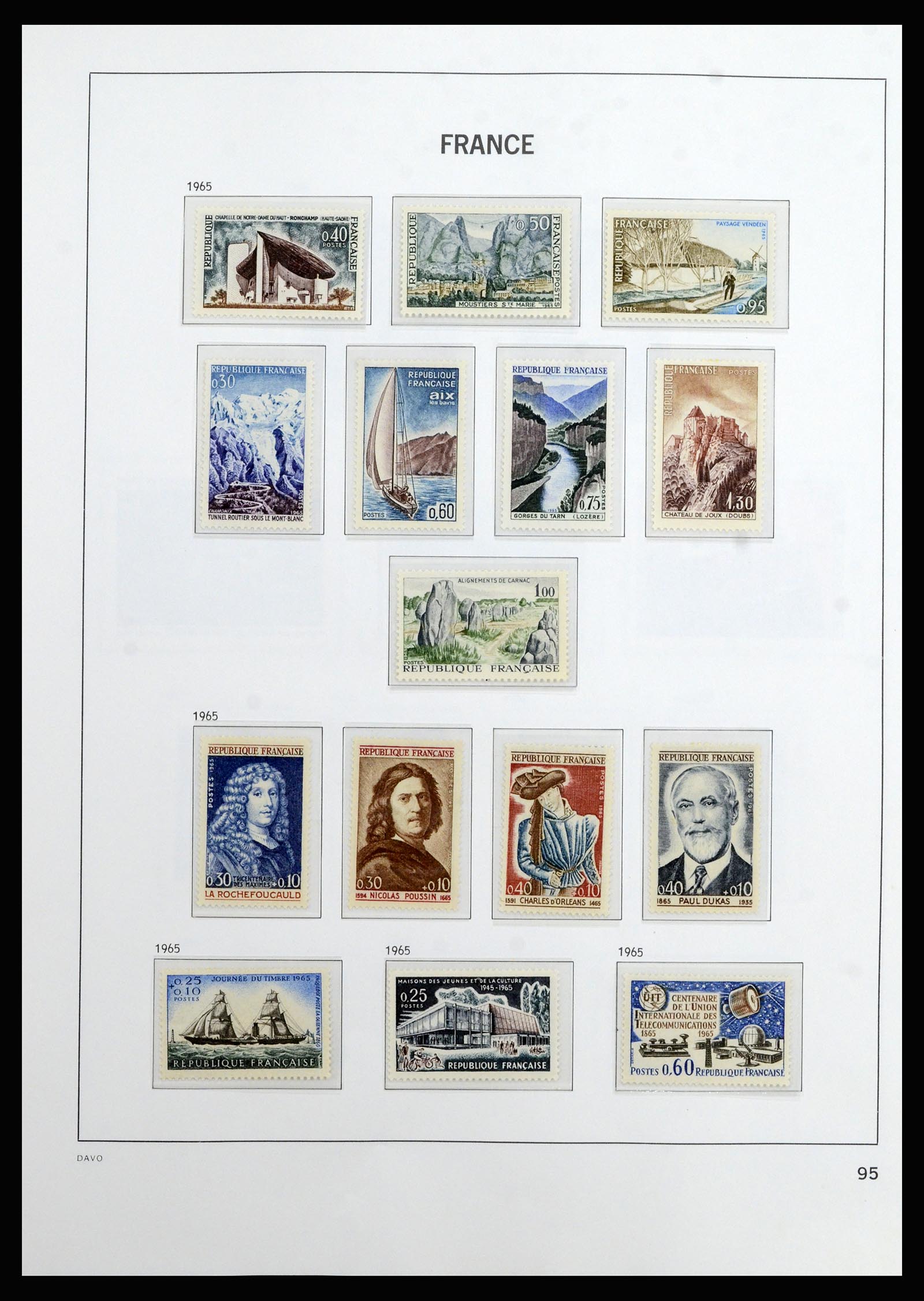 37089 095 - Postzegelverzameling 37089 Frankrijk 1863-2002.