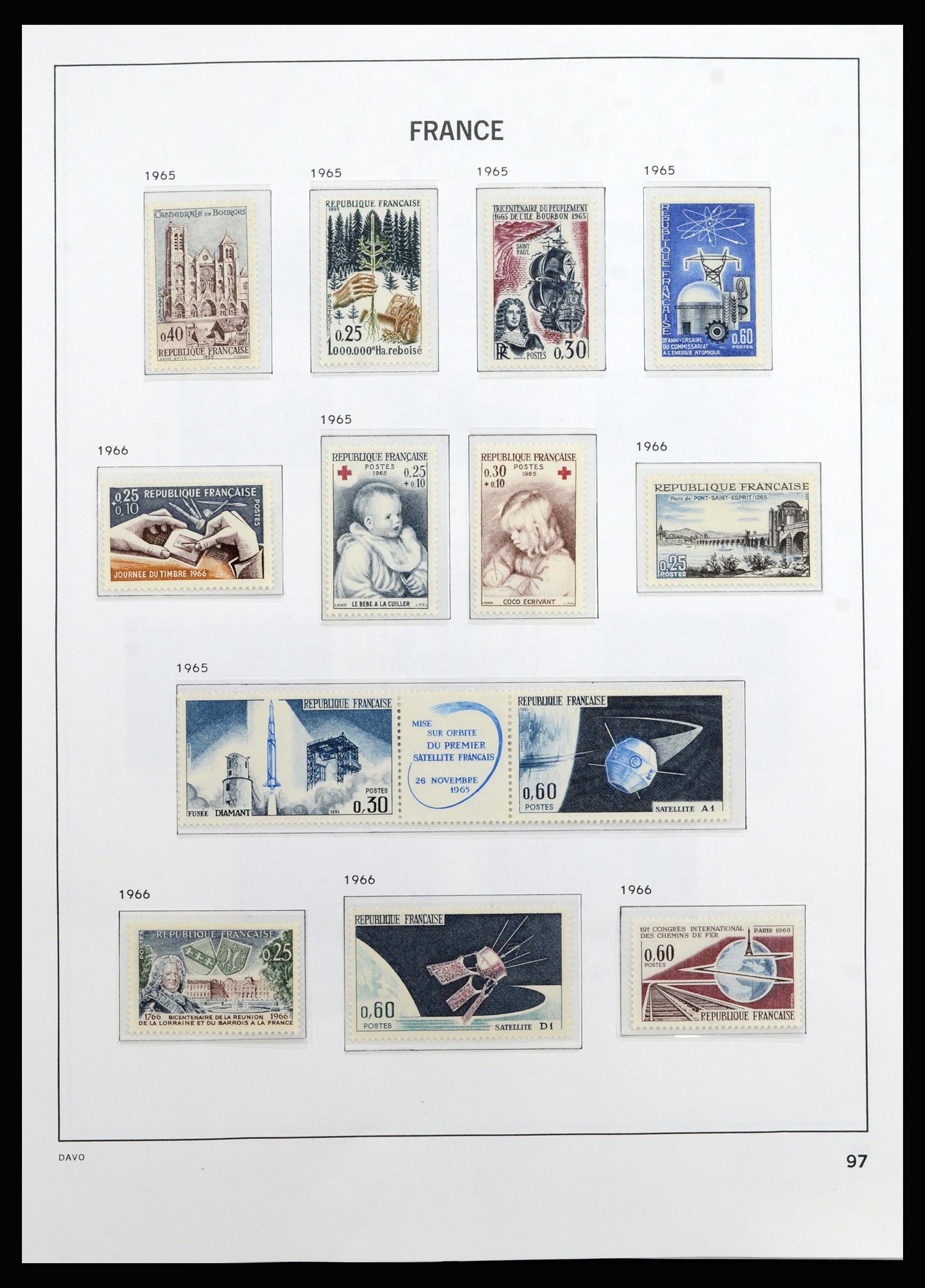 37089 097 - Postzegelverzameling 37089 Frankrijk 1863-2002.