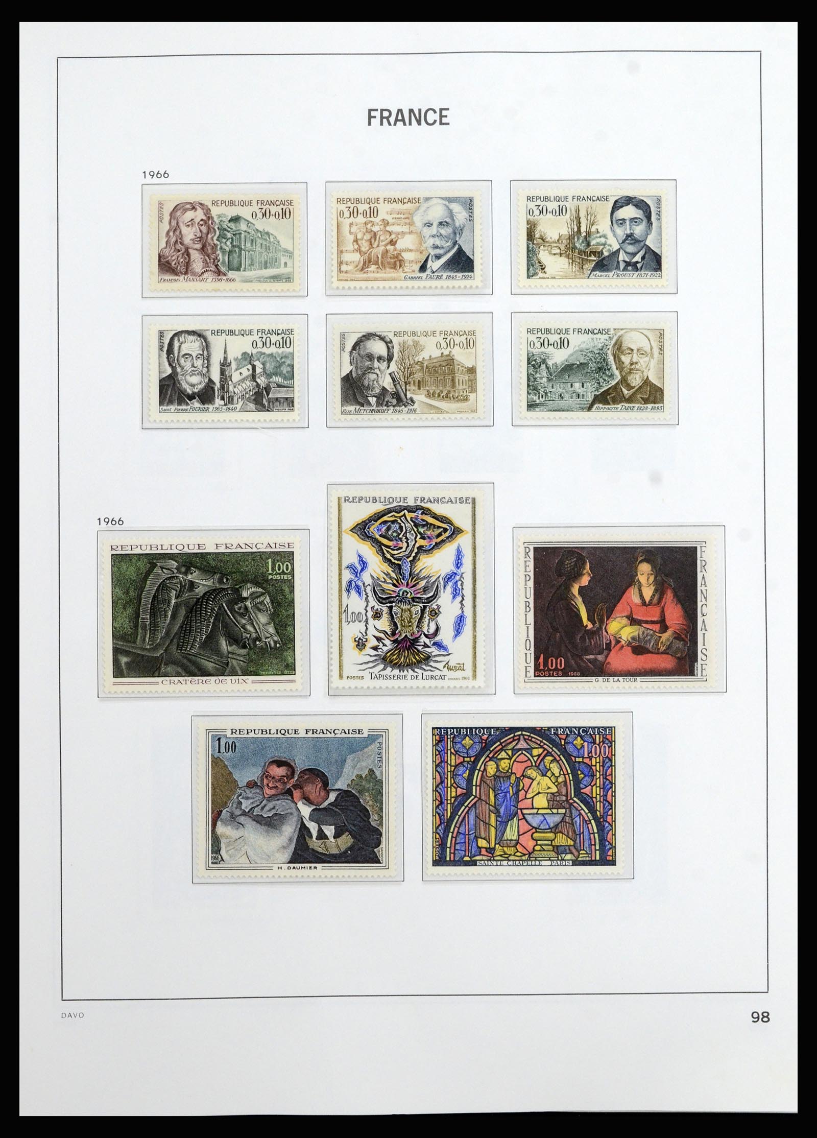 37089 098 - Postzegelverzameling 37089 Frankrijk 1863-2002.