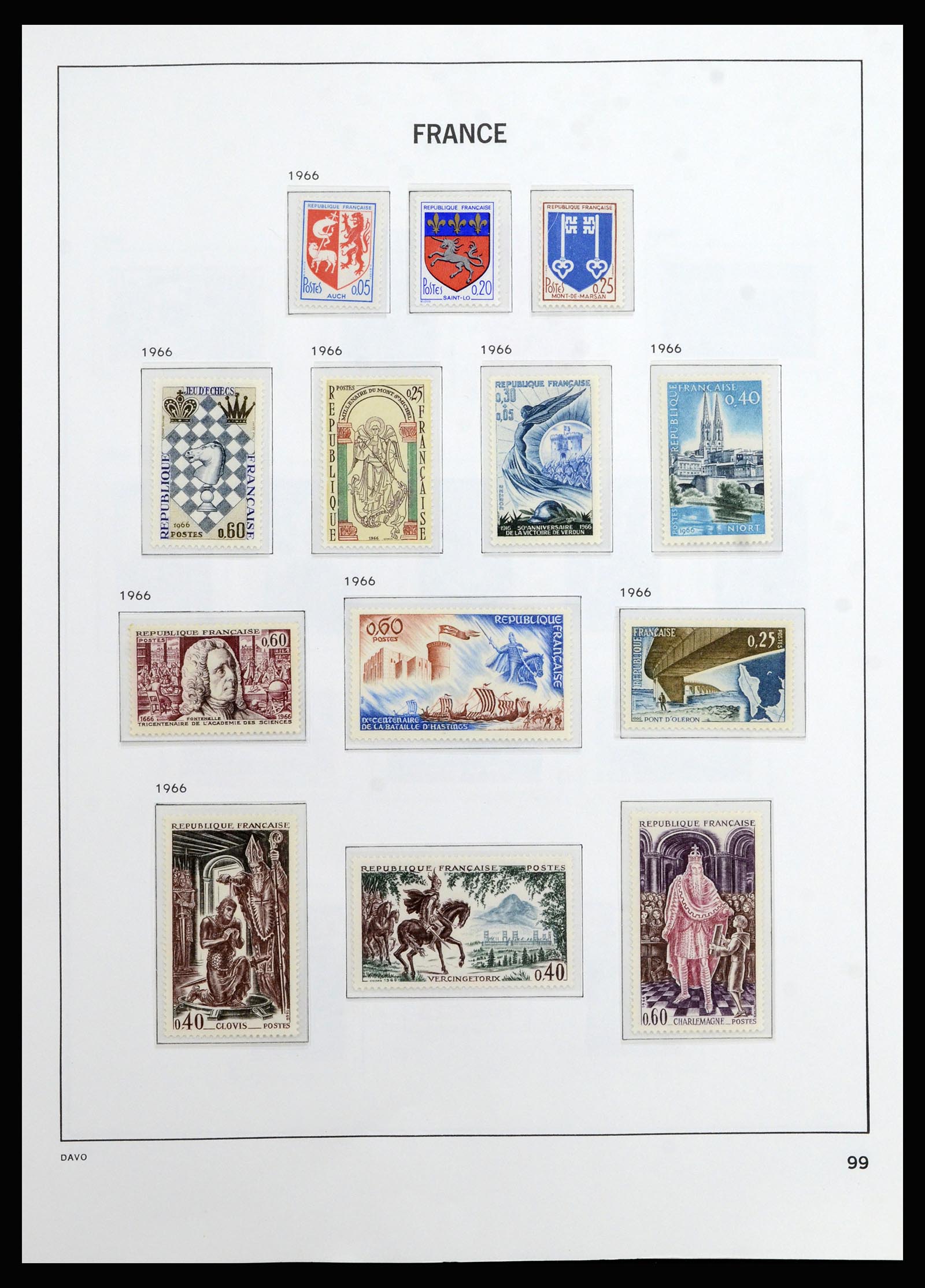 37089 099 - Postzegelverzameling 37089 Frankrijk 1863-2002.