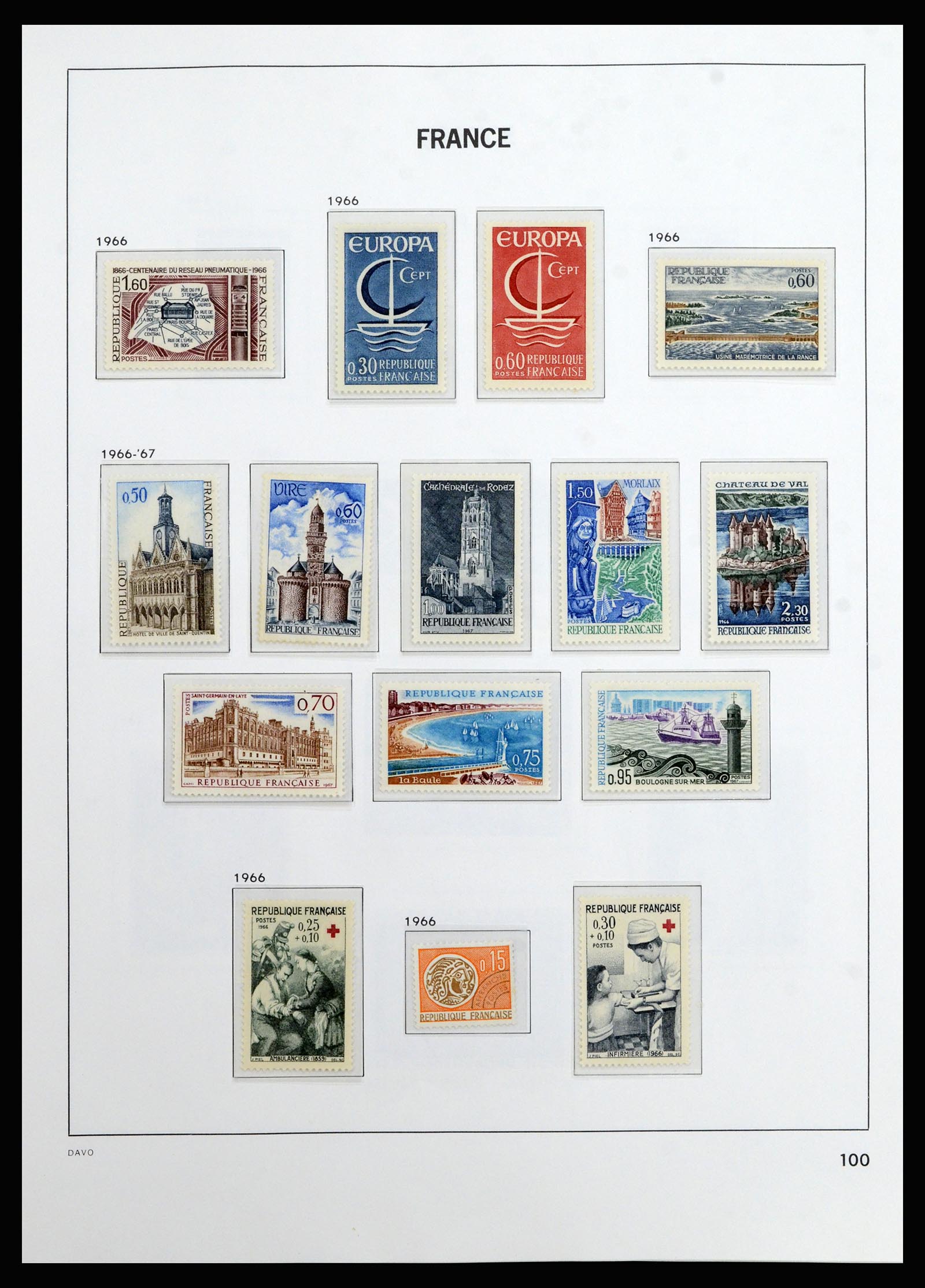 37089 100 - Postzegelverzameling 37089 Frankrijk 1863-2002.