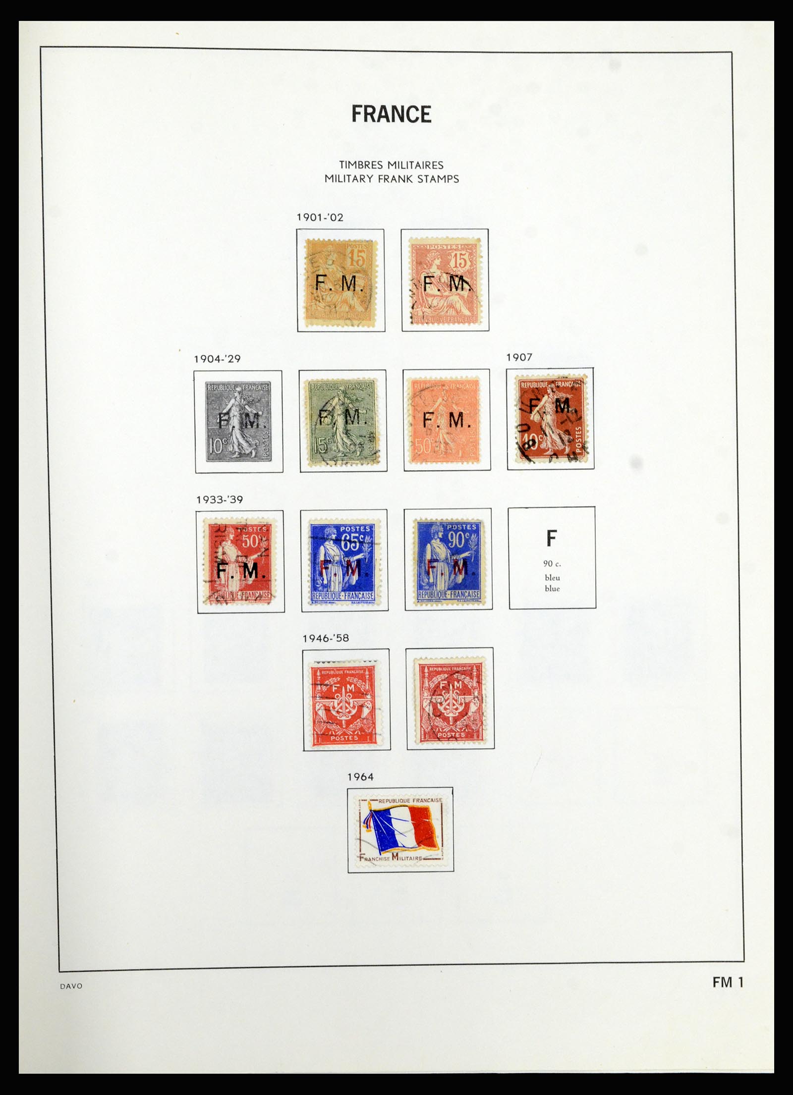 37089 347 - Postzegelverzameling 37089 Frankrijk 1863-2002.