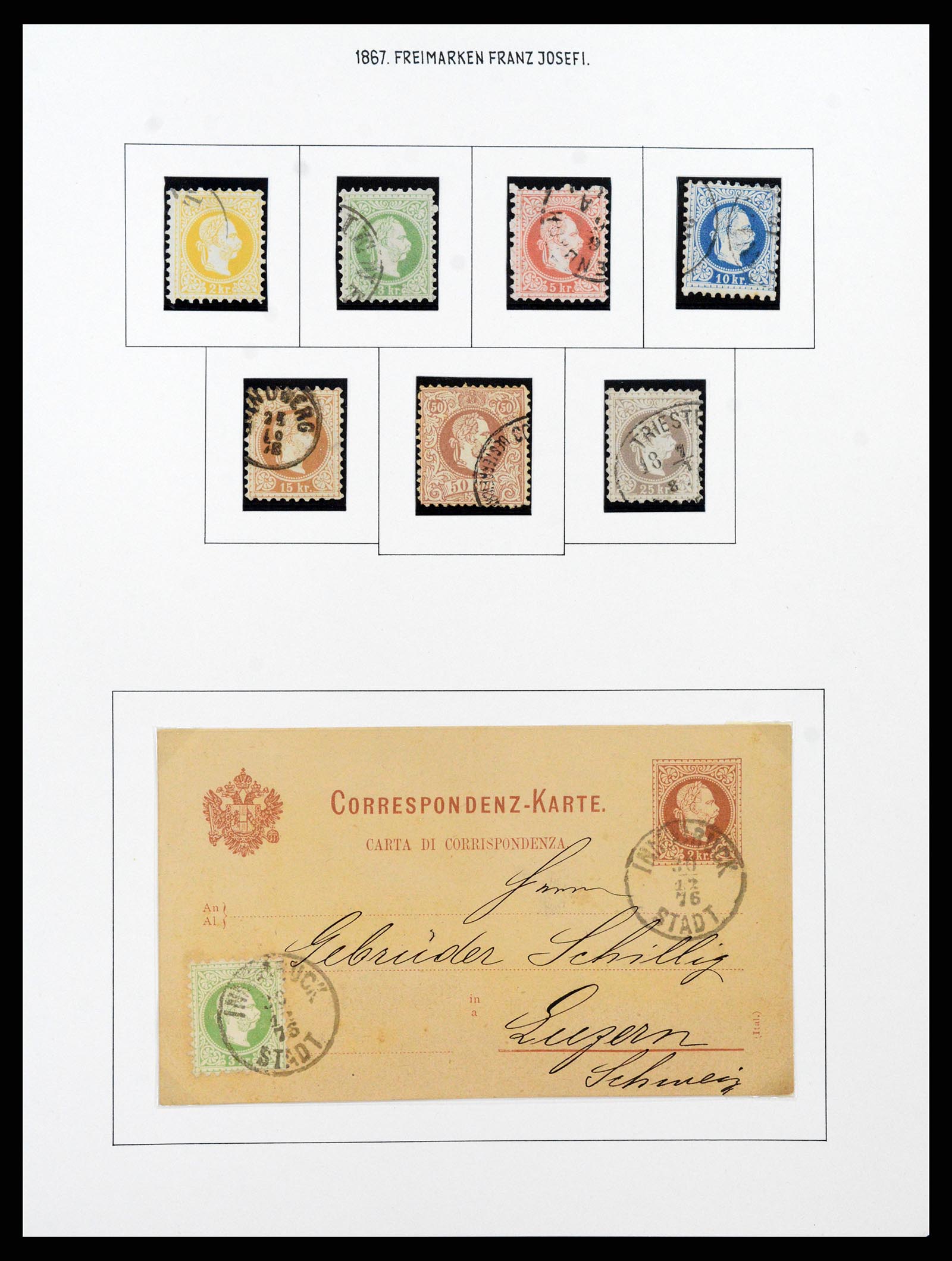 37090 033 - Stamp collection 37090 Austria supercollection 1850-1947.