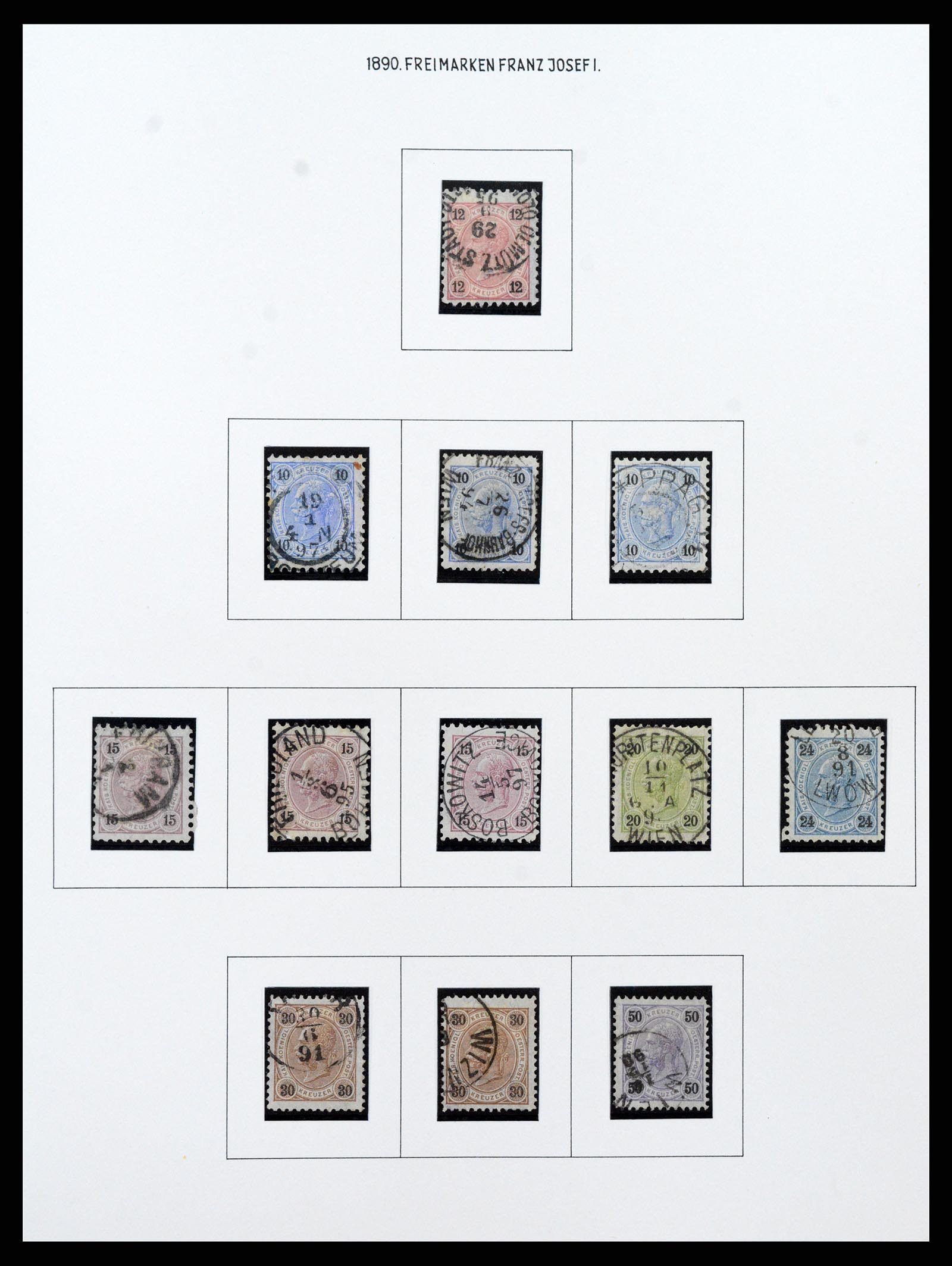 37090 090 - Postzegelverzameling 37090 Oostenrijk supercollectie 1850-1947.