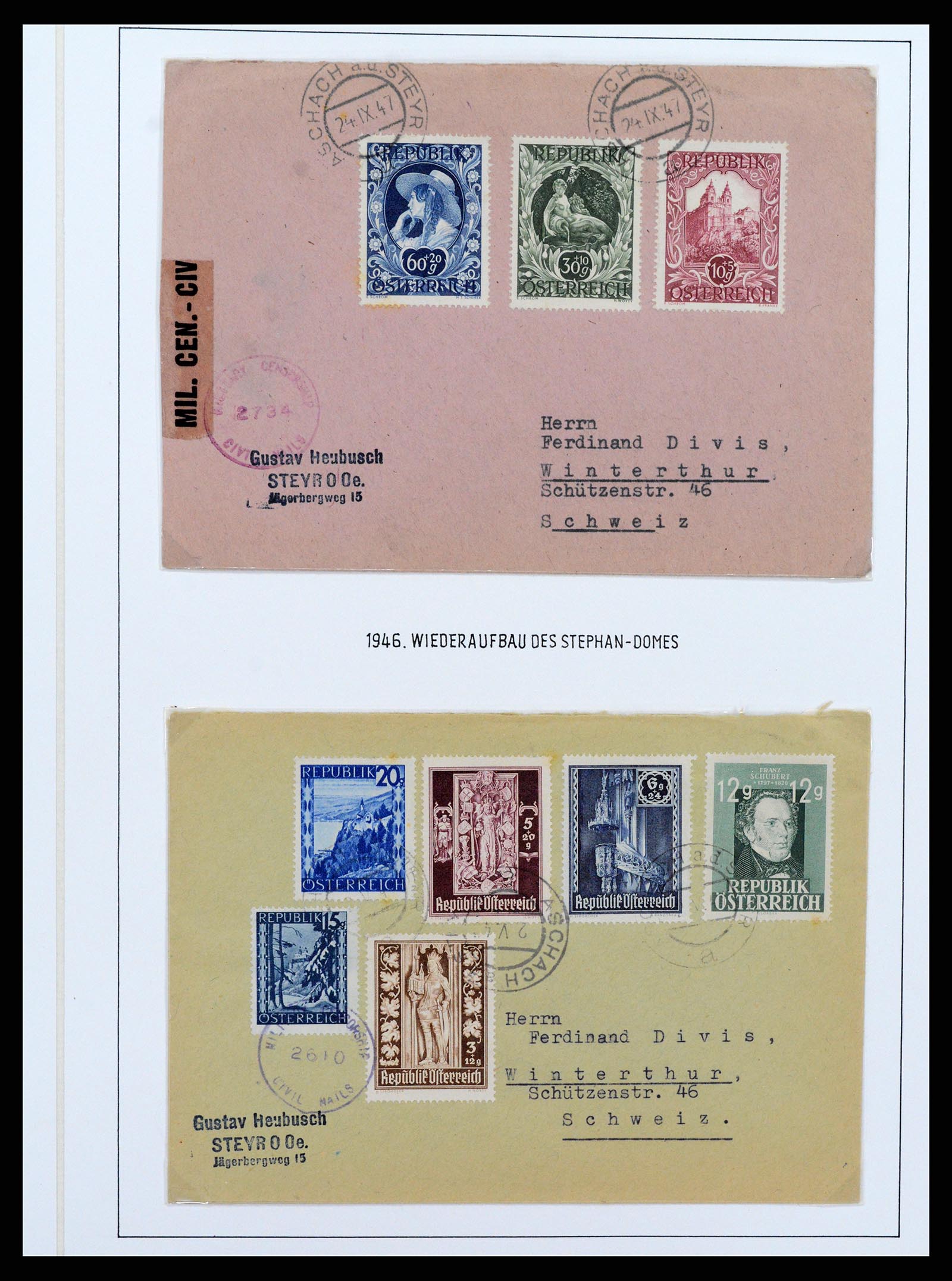 37090 590 - Stamp collection 37090 Austria supercollection 1850-1947.