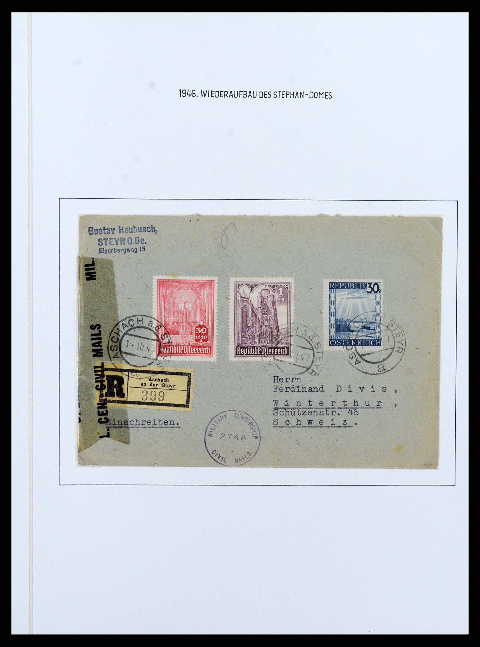 37090 591 - Stamp collection 37090 Austria supercollection 1850-1947.