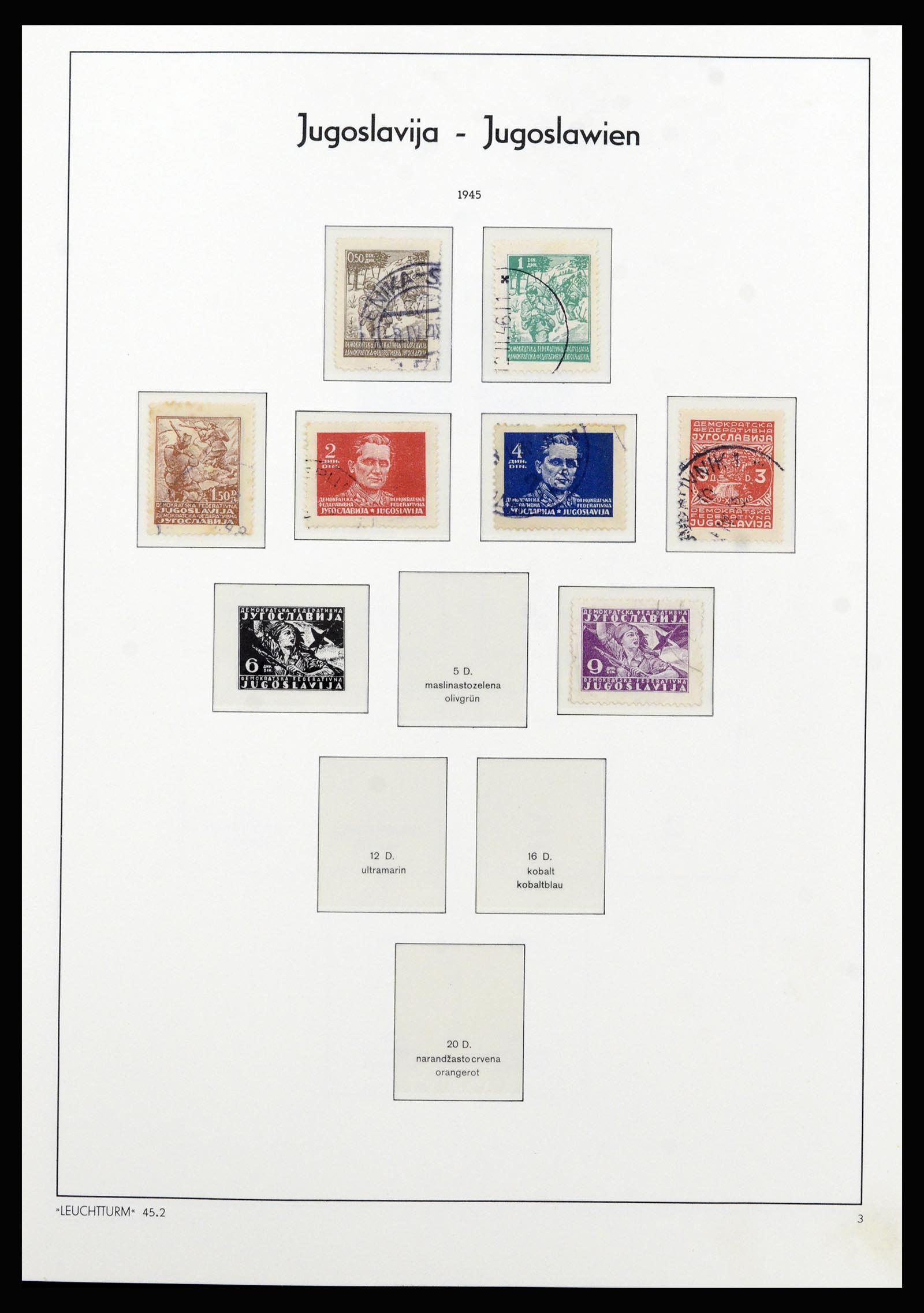 37091 003 - Postzegelverzameling 37091 Joegoslavië 1945-2001.