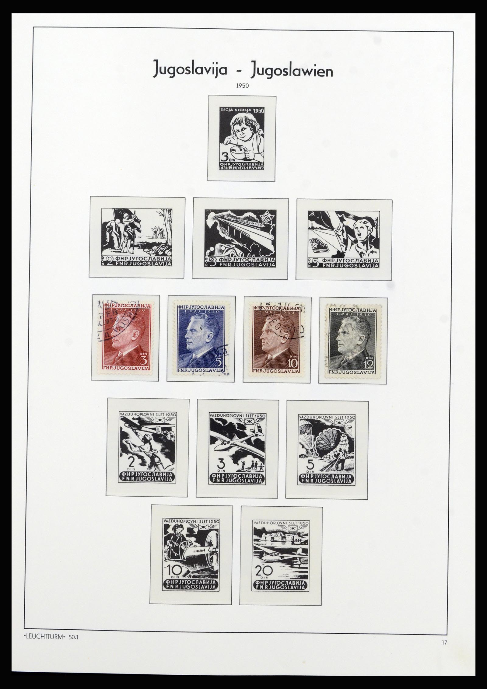 37091 010 - Postzegelverzameling 37091 Joegoslavië 1945-2001.