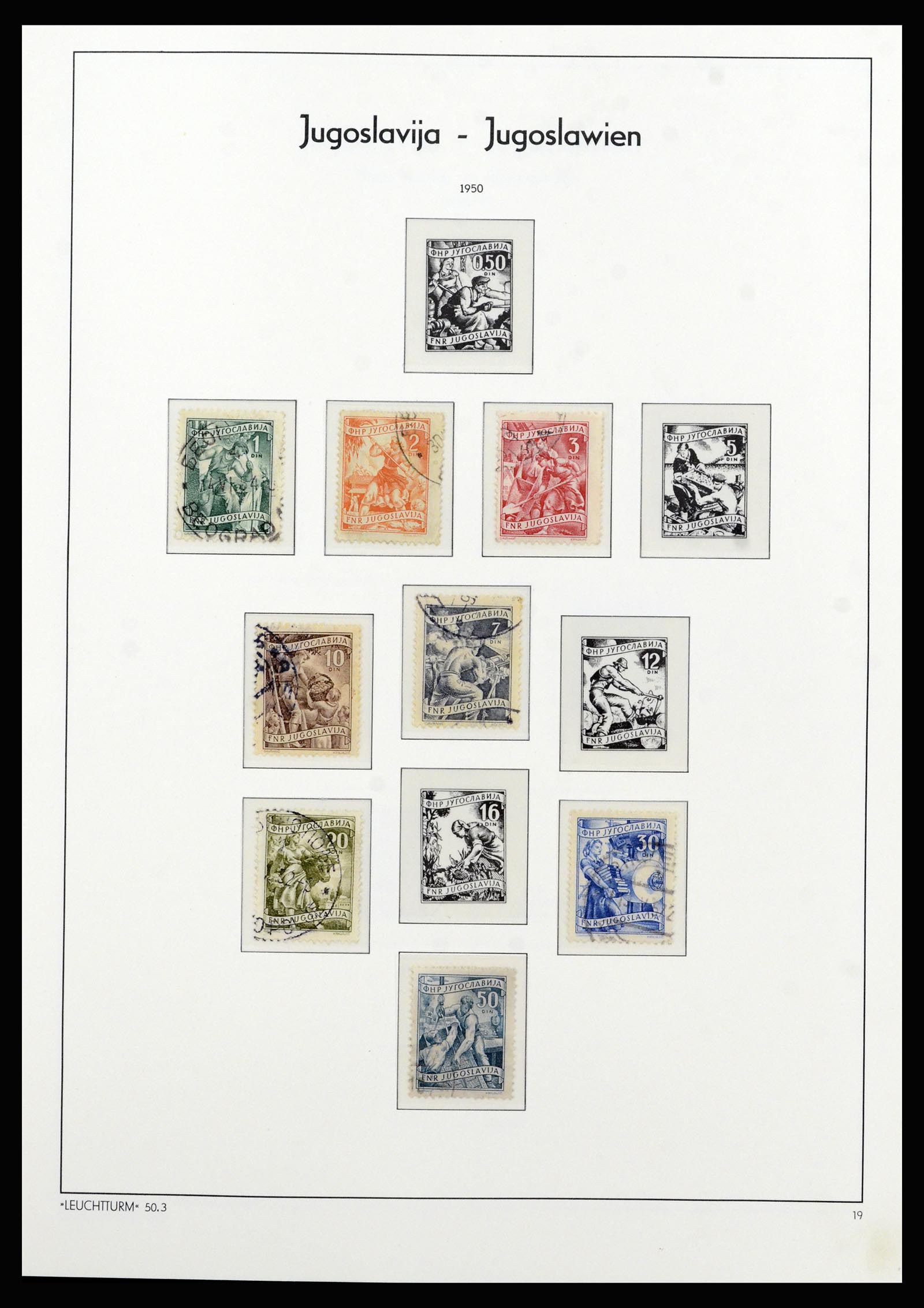 37091 012 - Postzegelverzameling 37091 Joegoslavië 1945-2001.