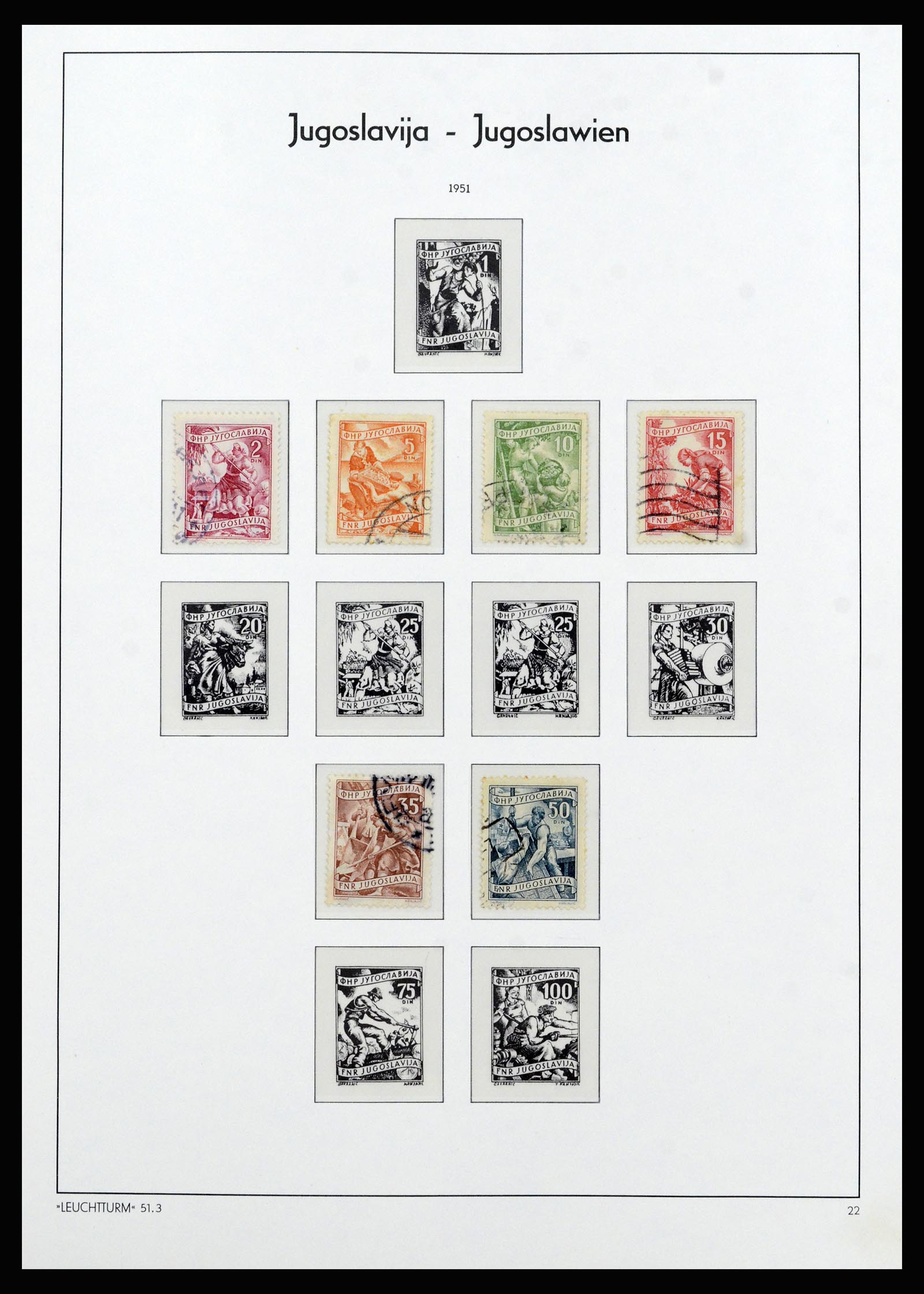 37091 014 - Postzegelverzameling 37091 Joegoslavië 1945-2001.