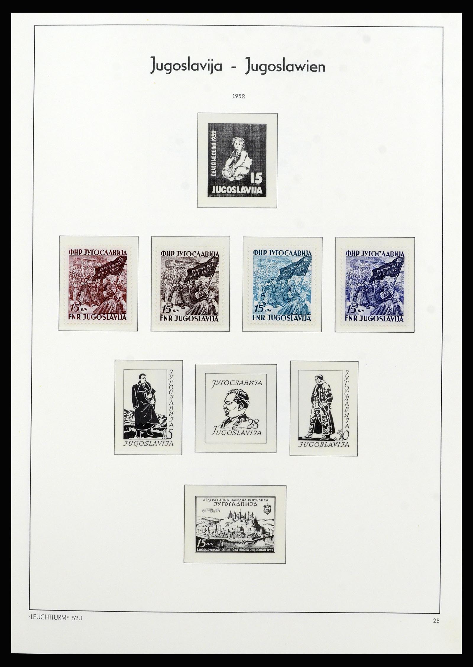 37091 016 - Postzegelverzameling 37091 Joegoslavië 1945-2001.