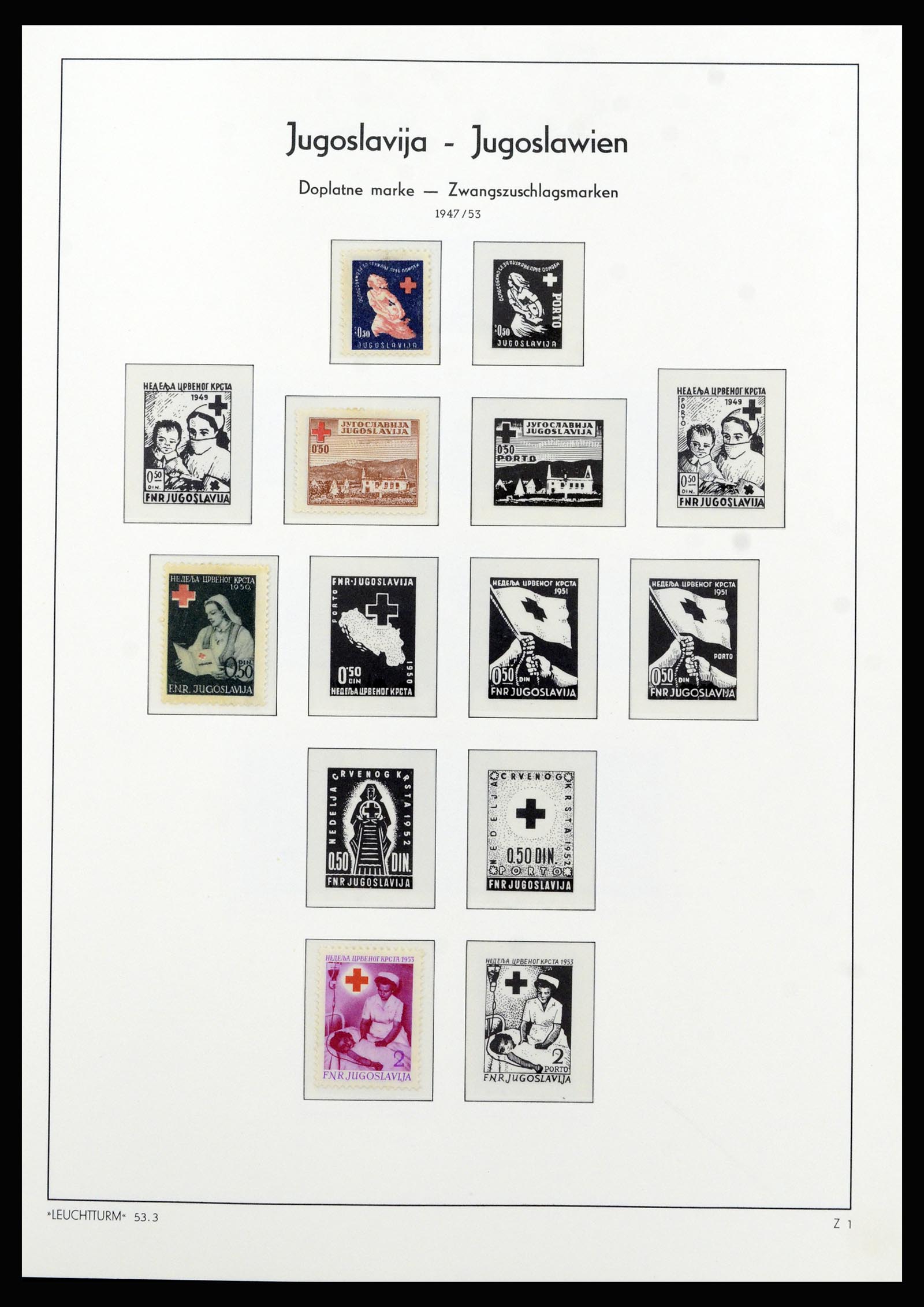 37091 019 - Postzegelverzameling 37091 Joegoslavië 1945-2001.