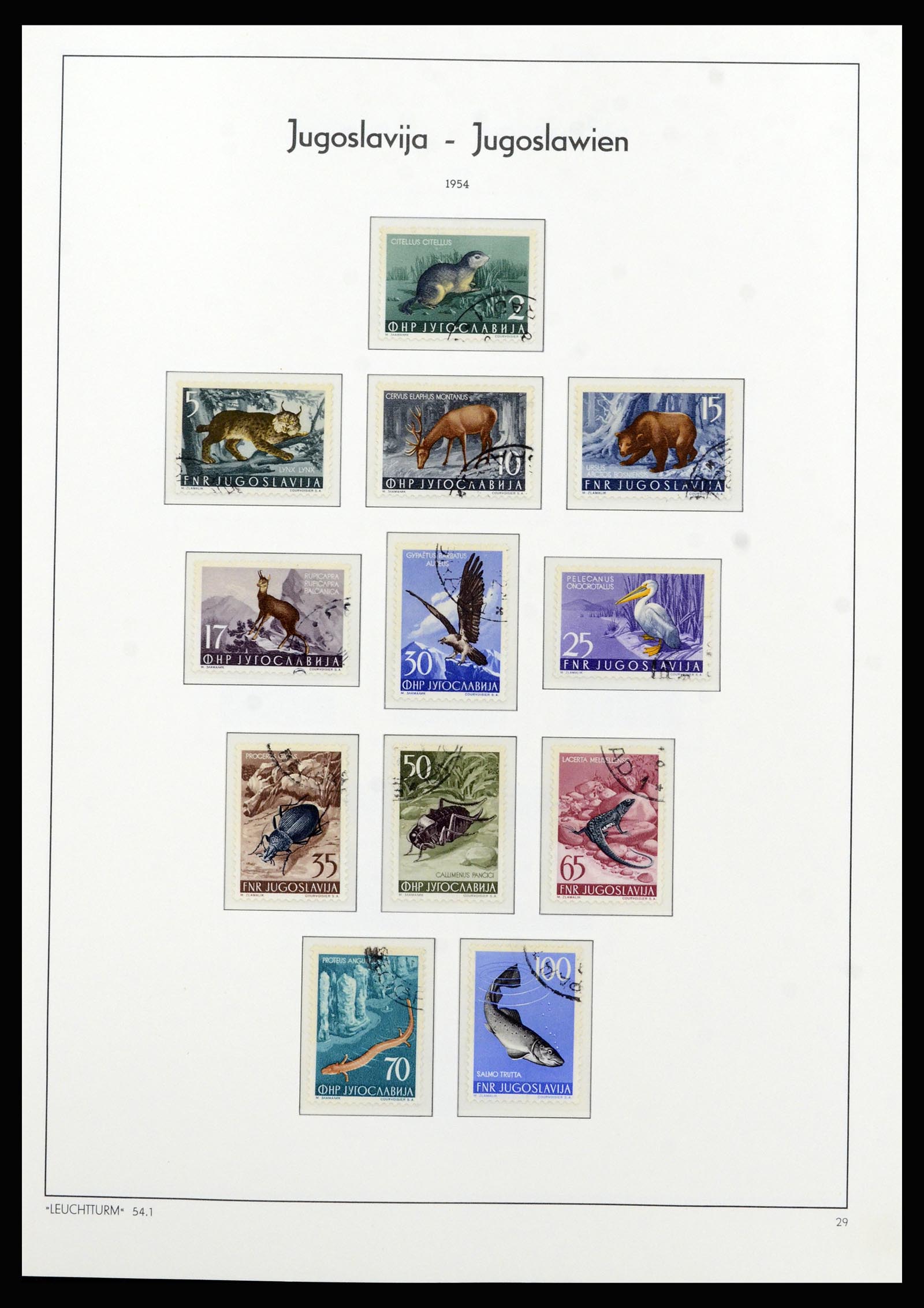 37091 020 - Postzegelverzameling 37091 Joegoslavië 1945-2001.