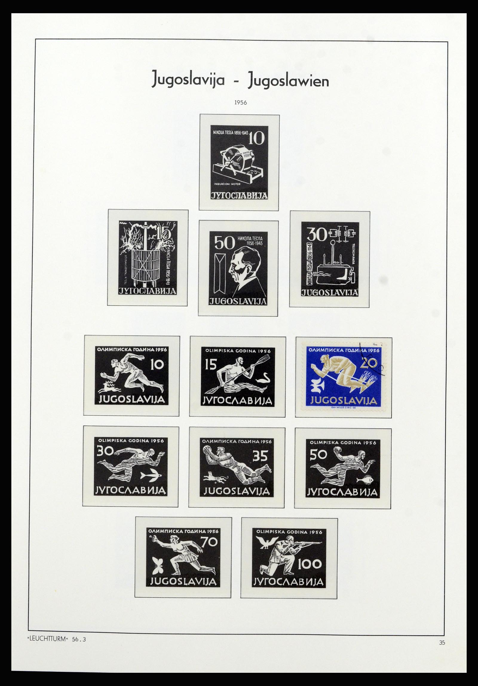 37091 023 - Postzegelverzameling 37091 Joegoslavië 1945-2001.