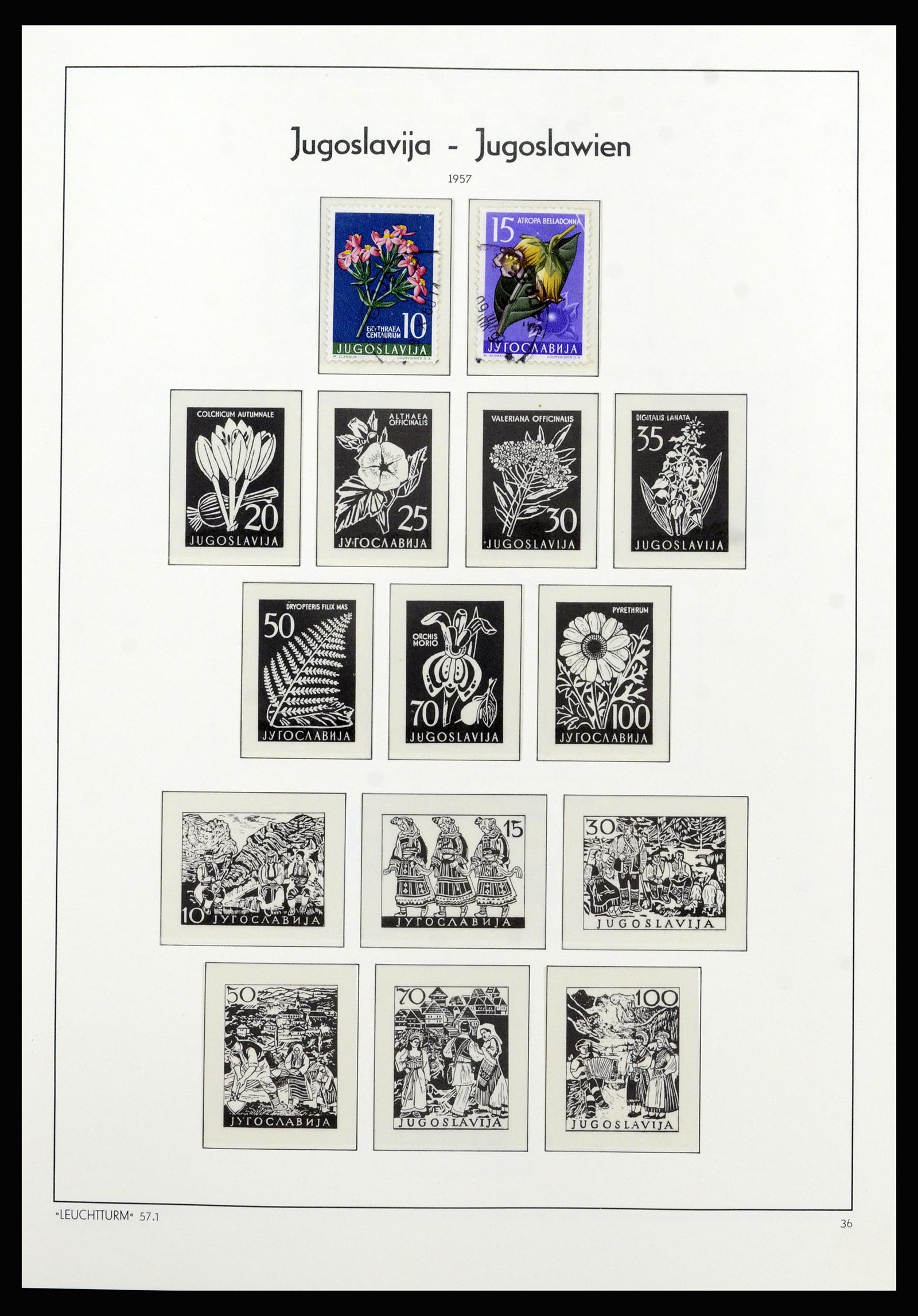 37091 024 - Postzegelverzameling 37091 Joegoslavië 1945-2001.