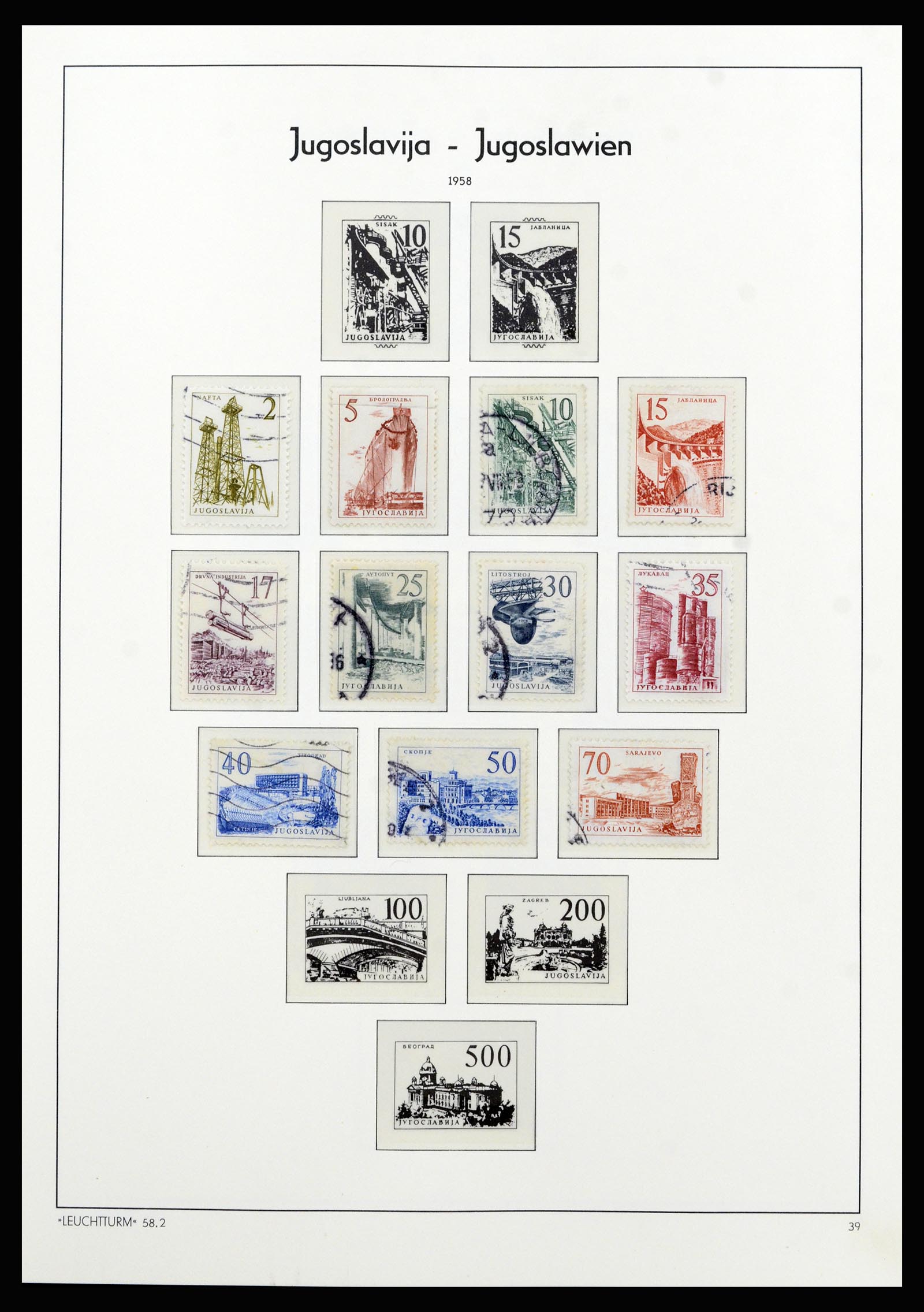 37091 025 - Postzegelverzameling 37091 Joegoslavië 1945-2001.