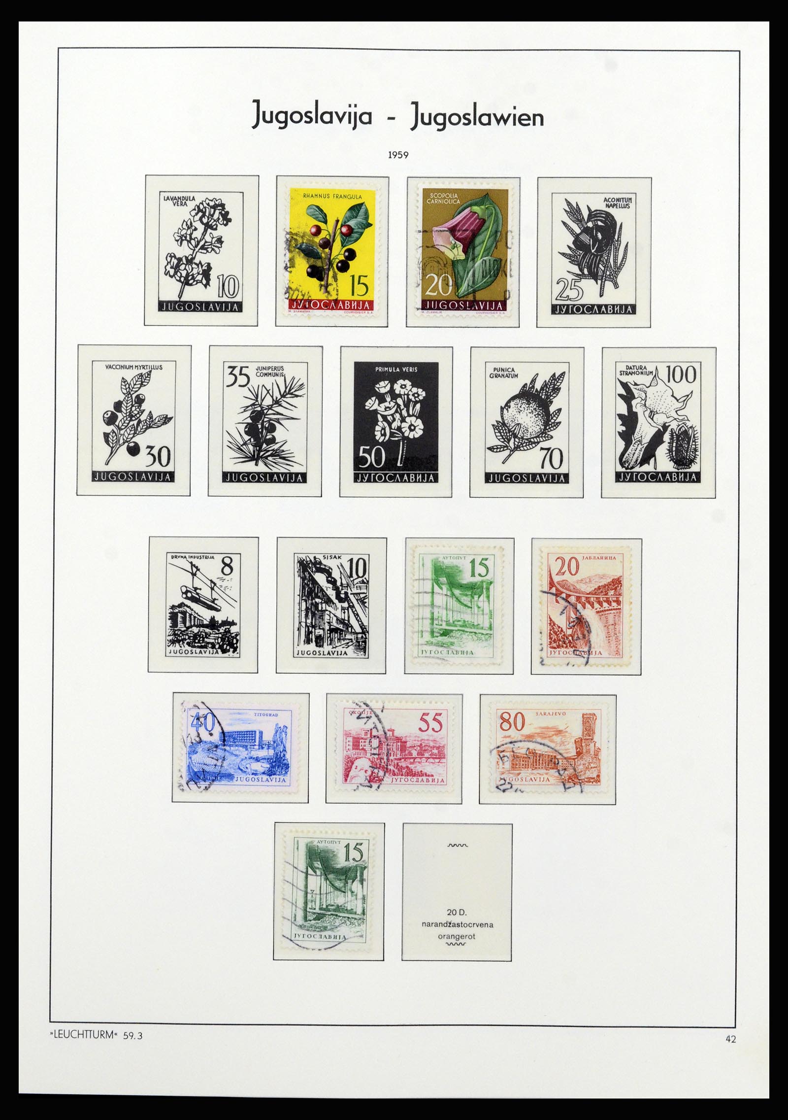 37091 027 - Postzegelverzameling 37091 Joegoslavië 1945-2001.