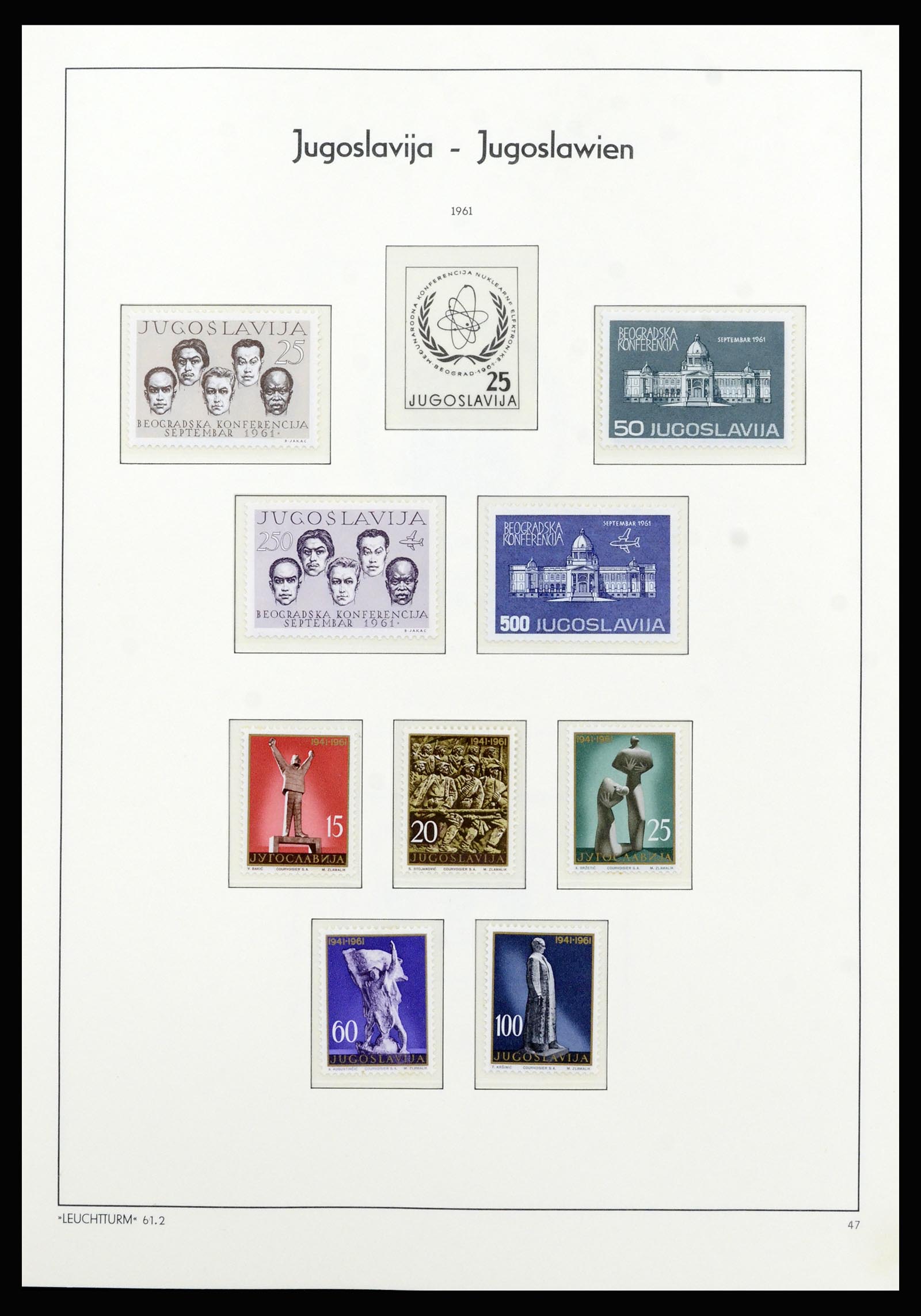 37091 032 - Postzegelverzameling 37091 Joegoslavië 1945-2001.