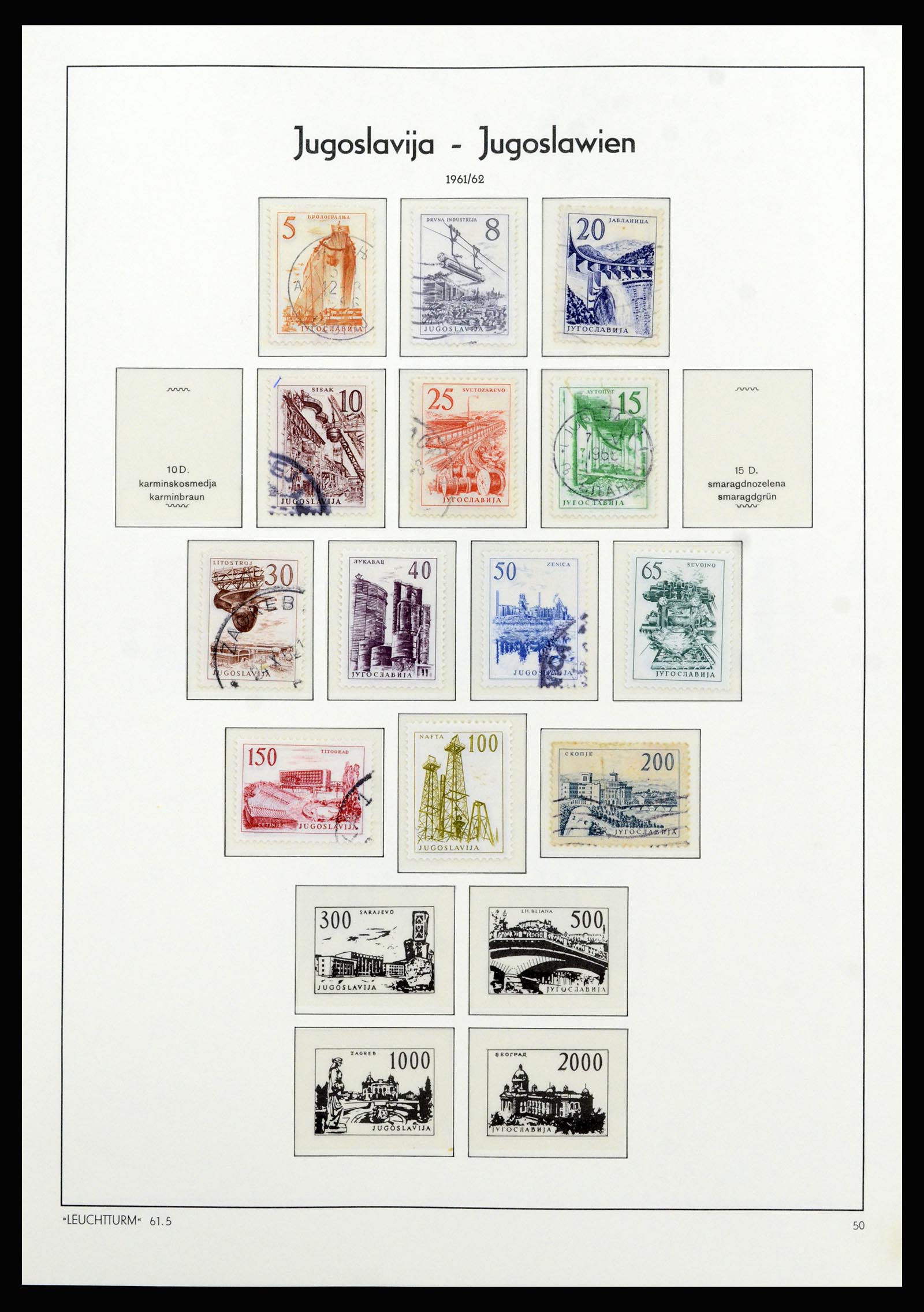 37091 034 - Postzegelverzameling 37091 Joegoslavië 1945-2001.