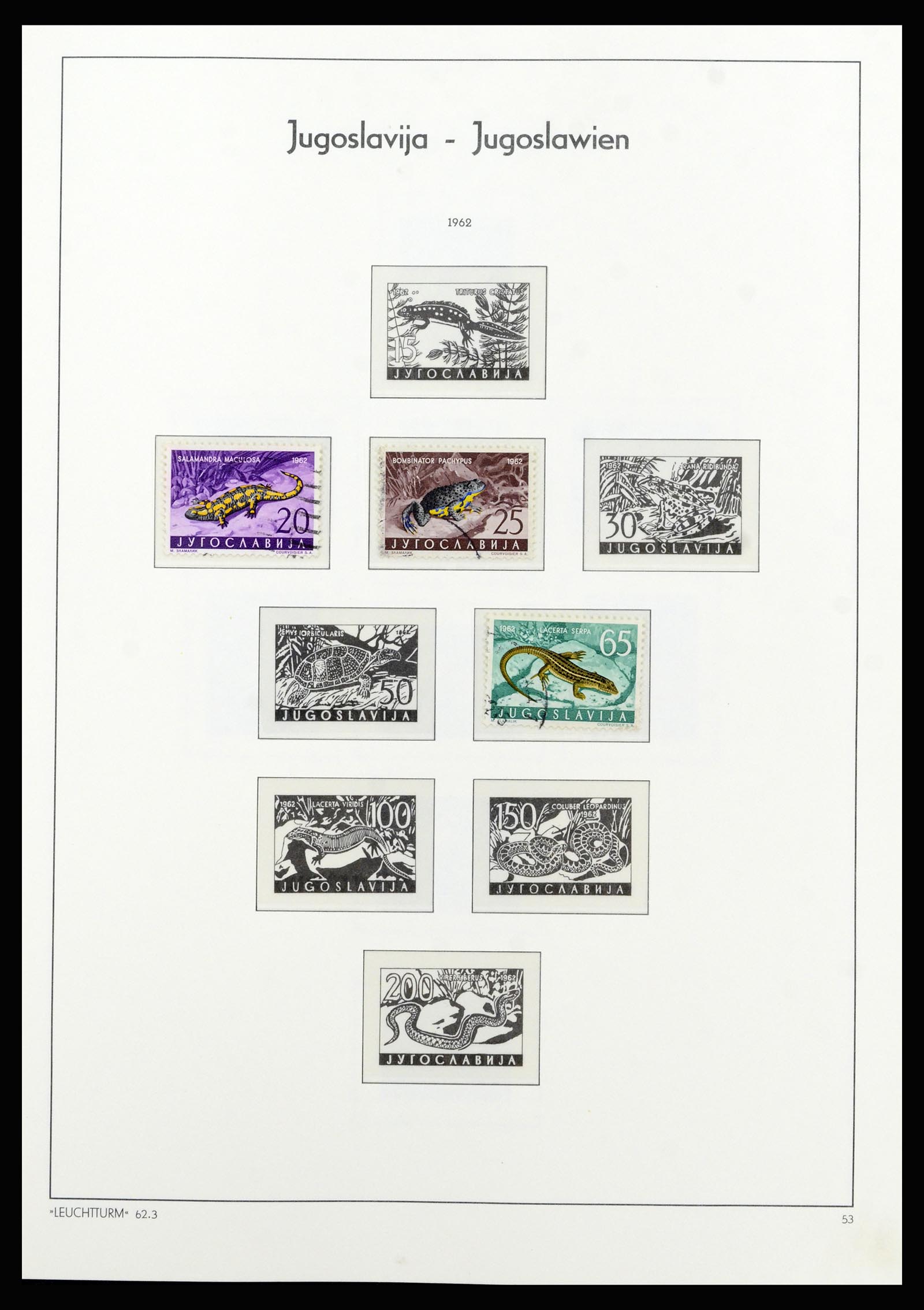 37091 038 - Postzegelverzameling 37091 Joegoslavië 1945-2001.