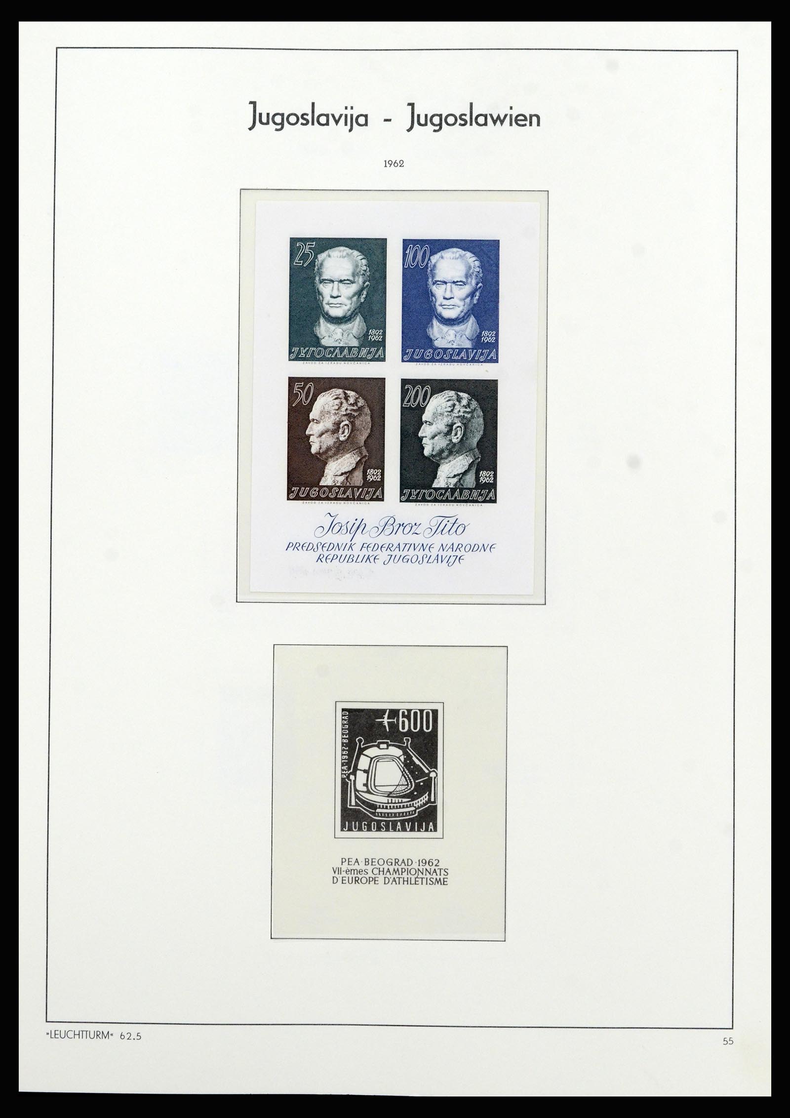 37091 039 - Postzegelverzameling 37091 Joegoslavië 1945-2001.