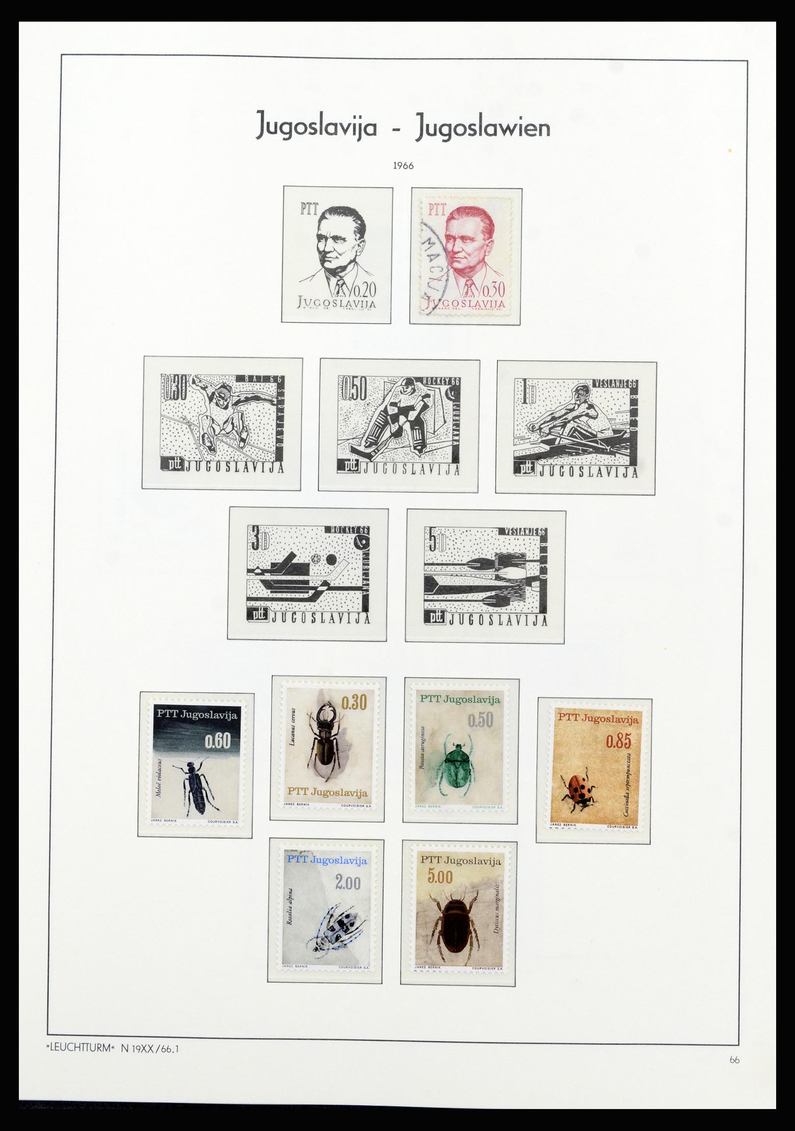 37091 046 - Postzegelverzameling 37091 Joegoslavië 1945-2001.