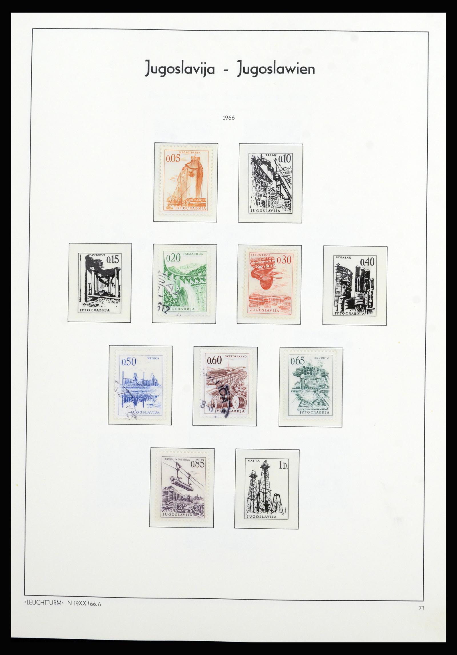37091 050 - Postzegelverzameling 37091 Joegoslavië 1945-2001.