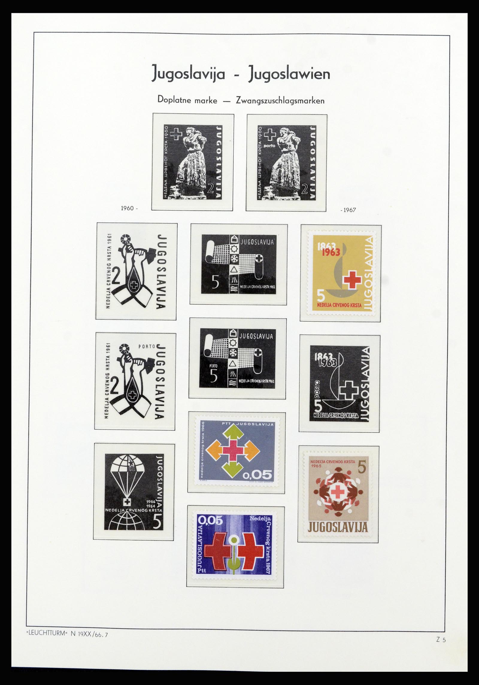 37091 051 - Postzegelverzameling 37091 Joegoslavië 1945-2001.