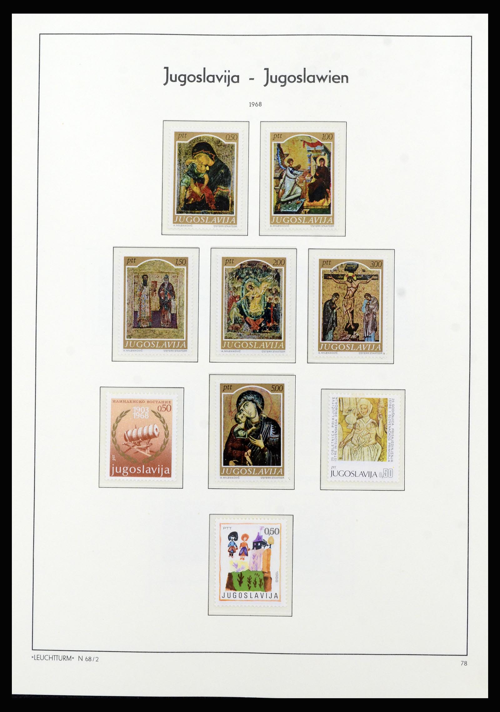 37091 057 - Postzegelverzameling 37091 Joegoslavië 1945-2001.