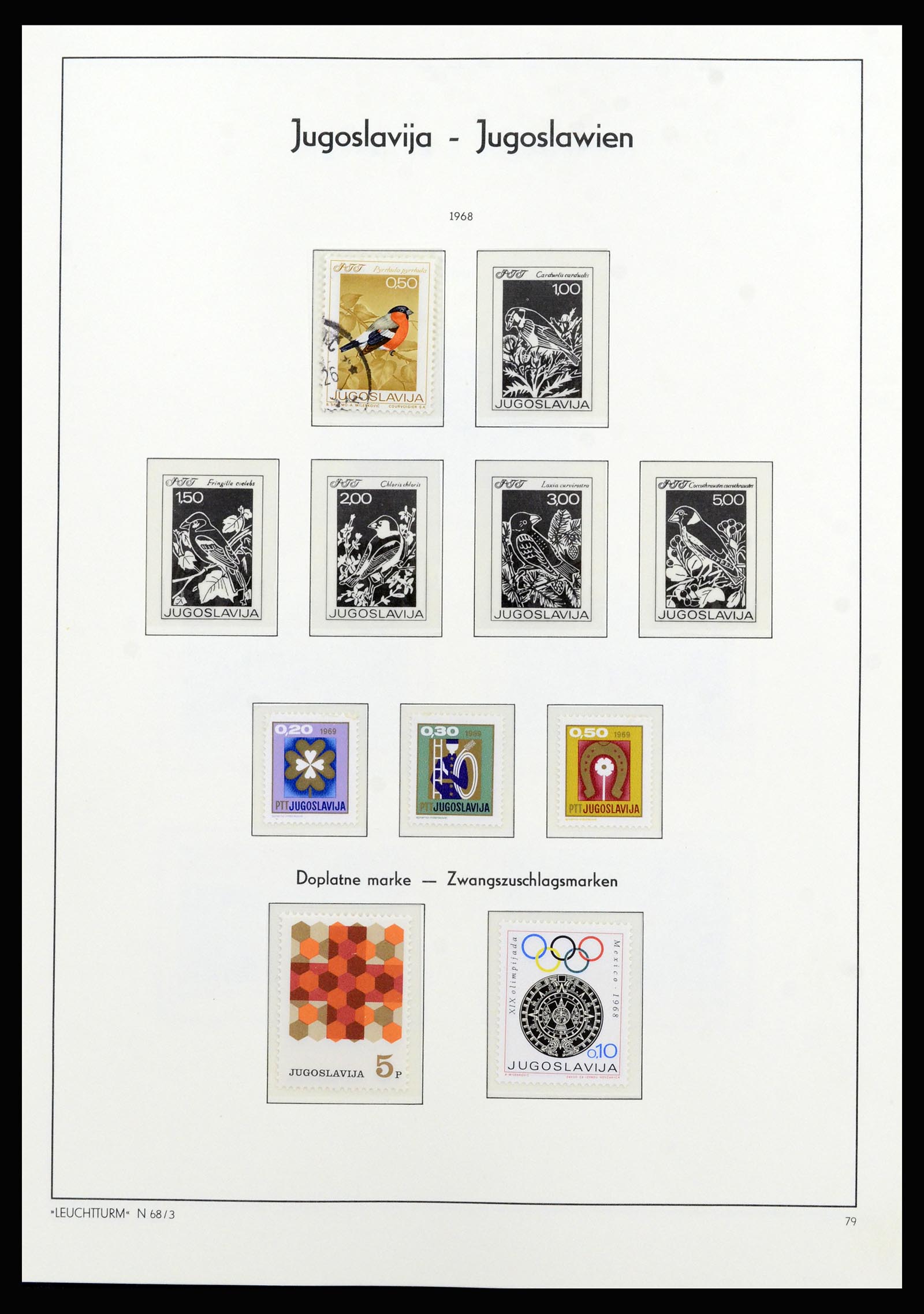 37091 058 - Postzegelverzameling 37091 Joegoslavië 1945-2001.