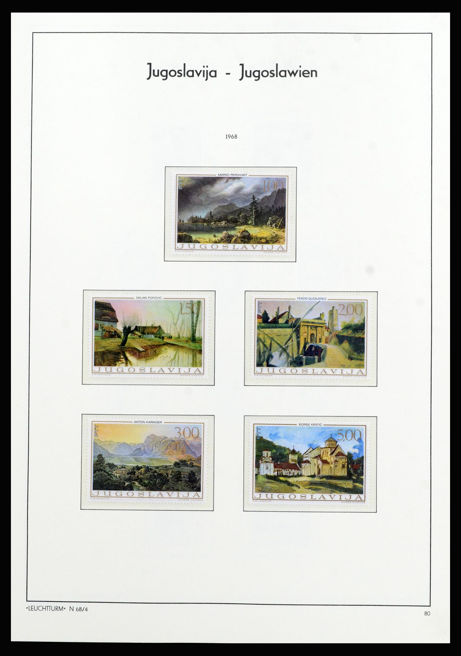 37091 059 - Postzegelverzameling 37091 Joegoslavië 1945-2001.