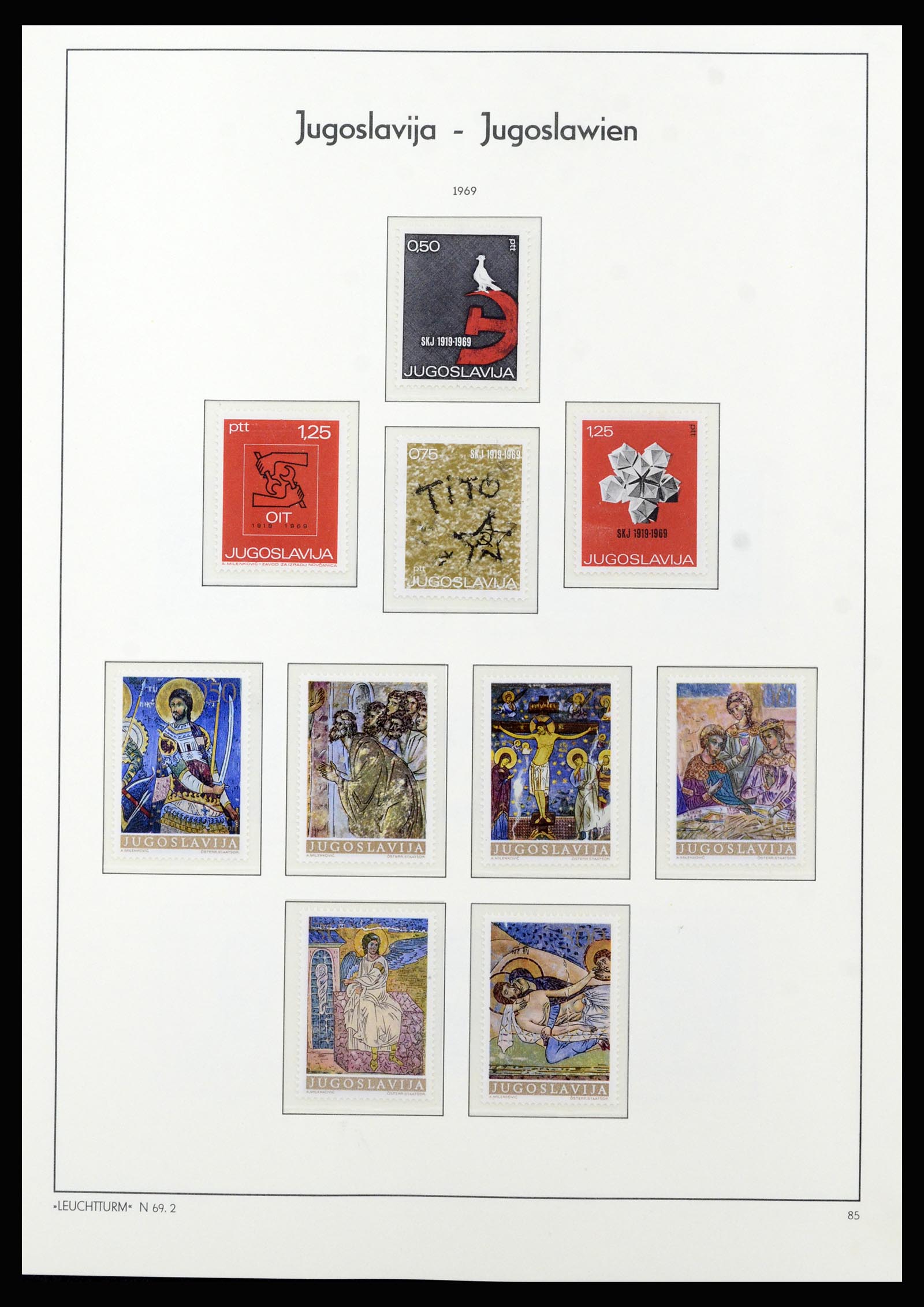 37091 062 - Postzegelverzameling 37091 Joegoslavië 1945-2001.