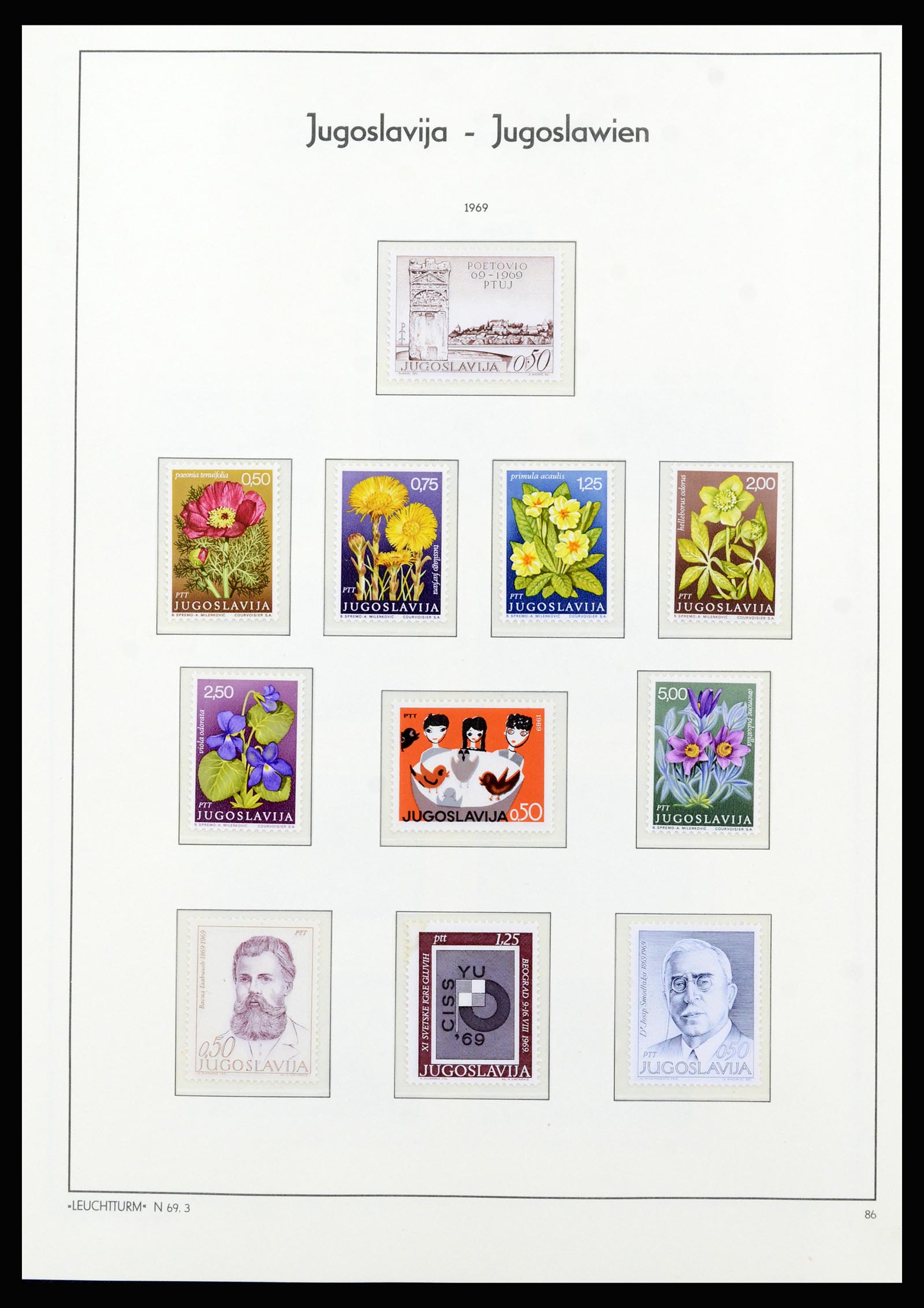 37091 063 - Postzegelverzameling 37091 Joegoslavië 1945-2001.