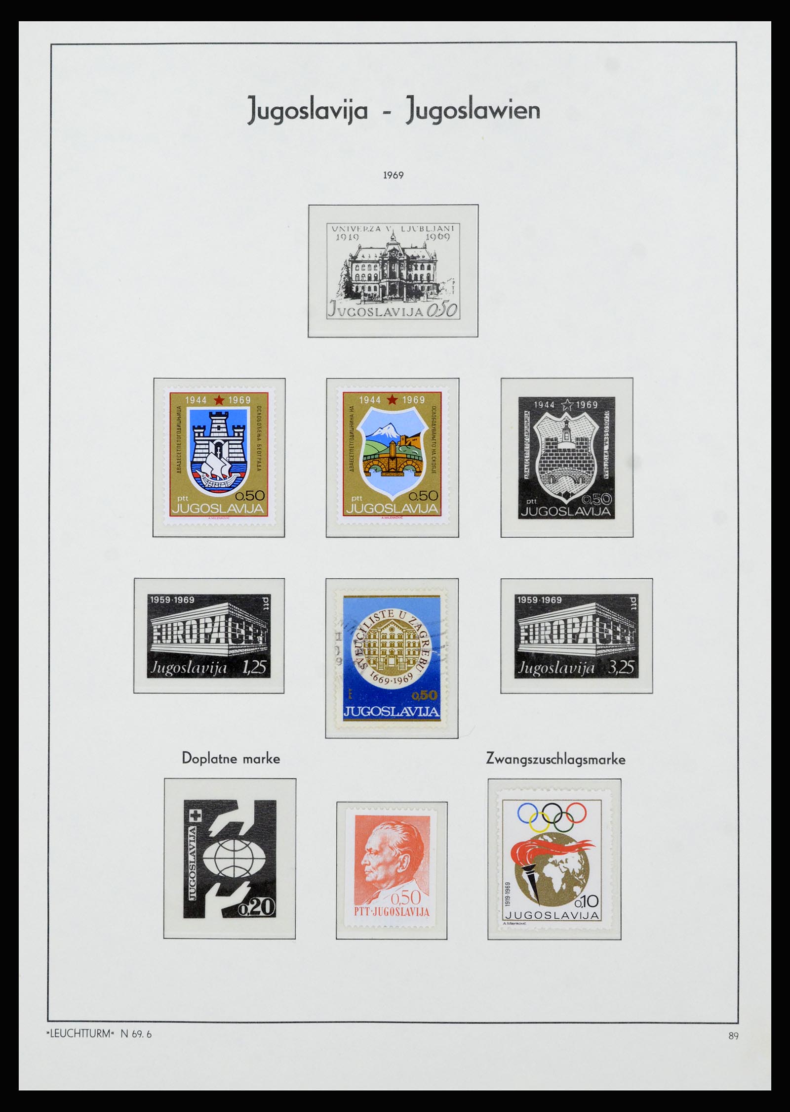 37091 066 - Postzegelverzameling 37091 Joegoslavië 1945-2001.