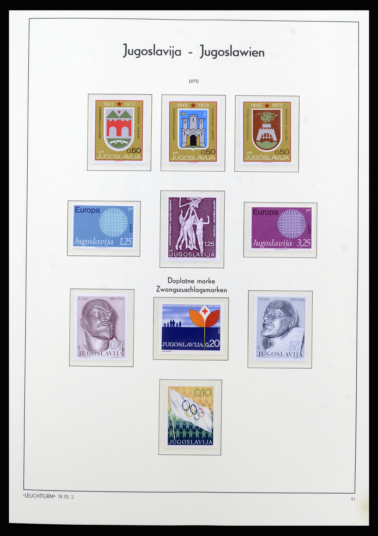 37091 068 - Postzegelverzameling 37091 Joegoslavië 1945-2001.