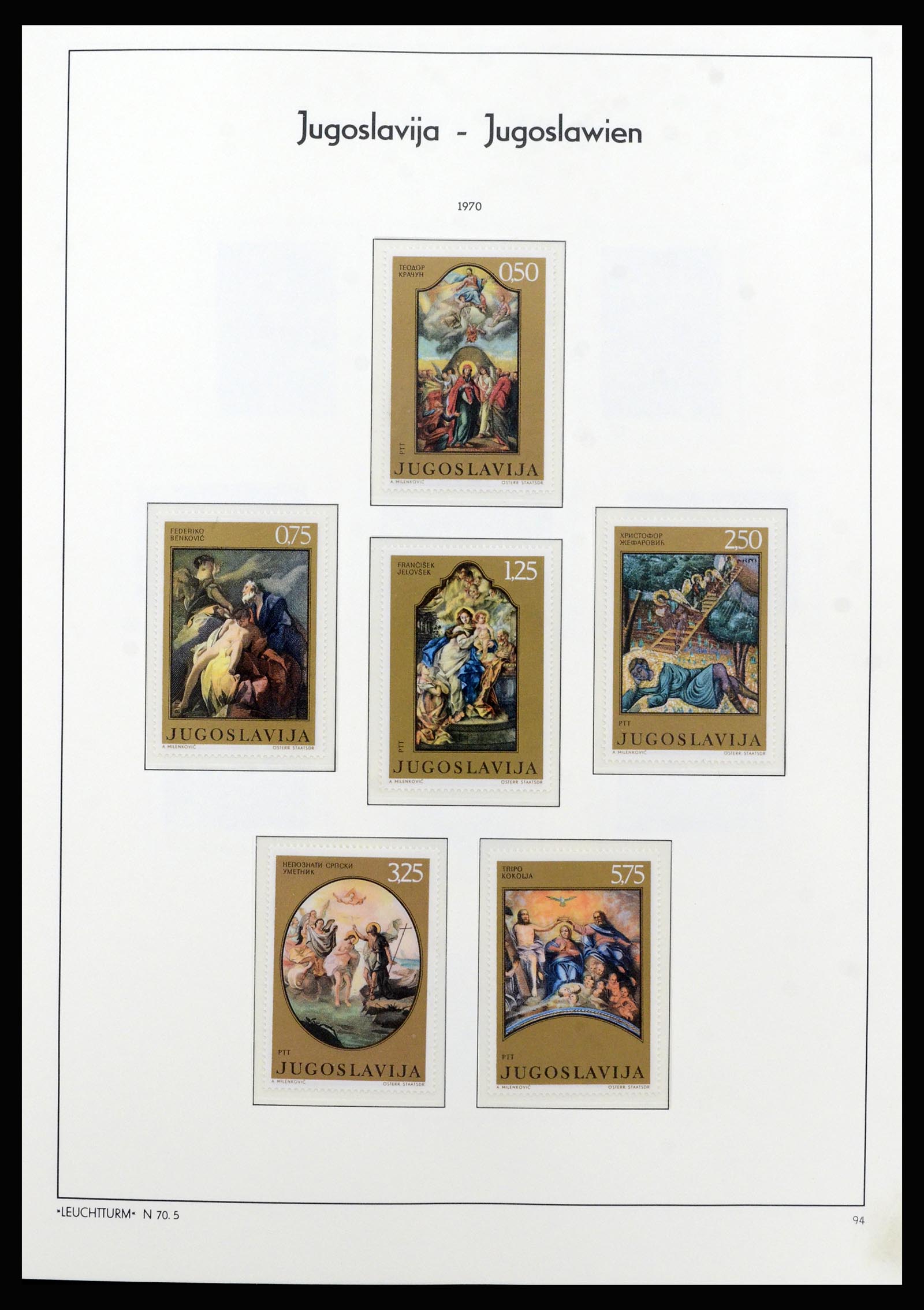 37091 071 - Postzegelverzameling 37091 Joegoslavië 1945-2001.