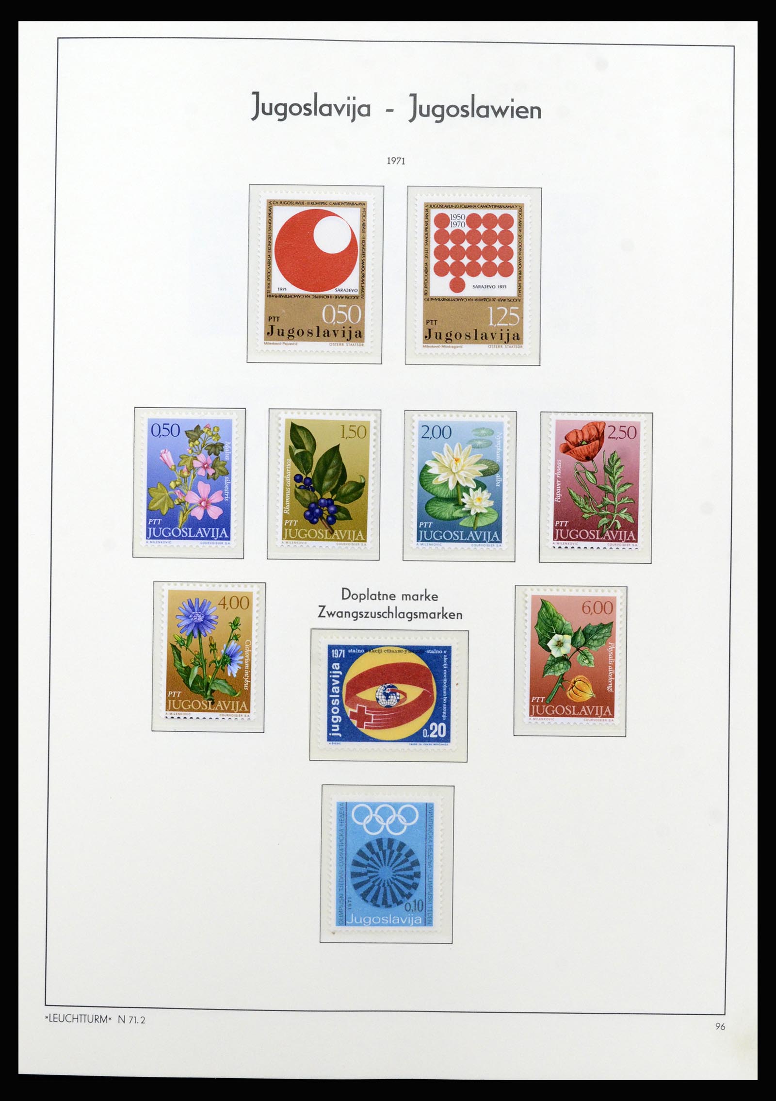 37091 073 - Postzegelverzameling 37091 Joegoslavië 1945-2001.
