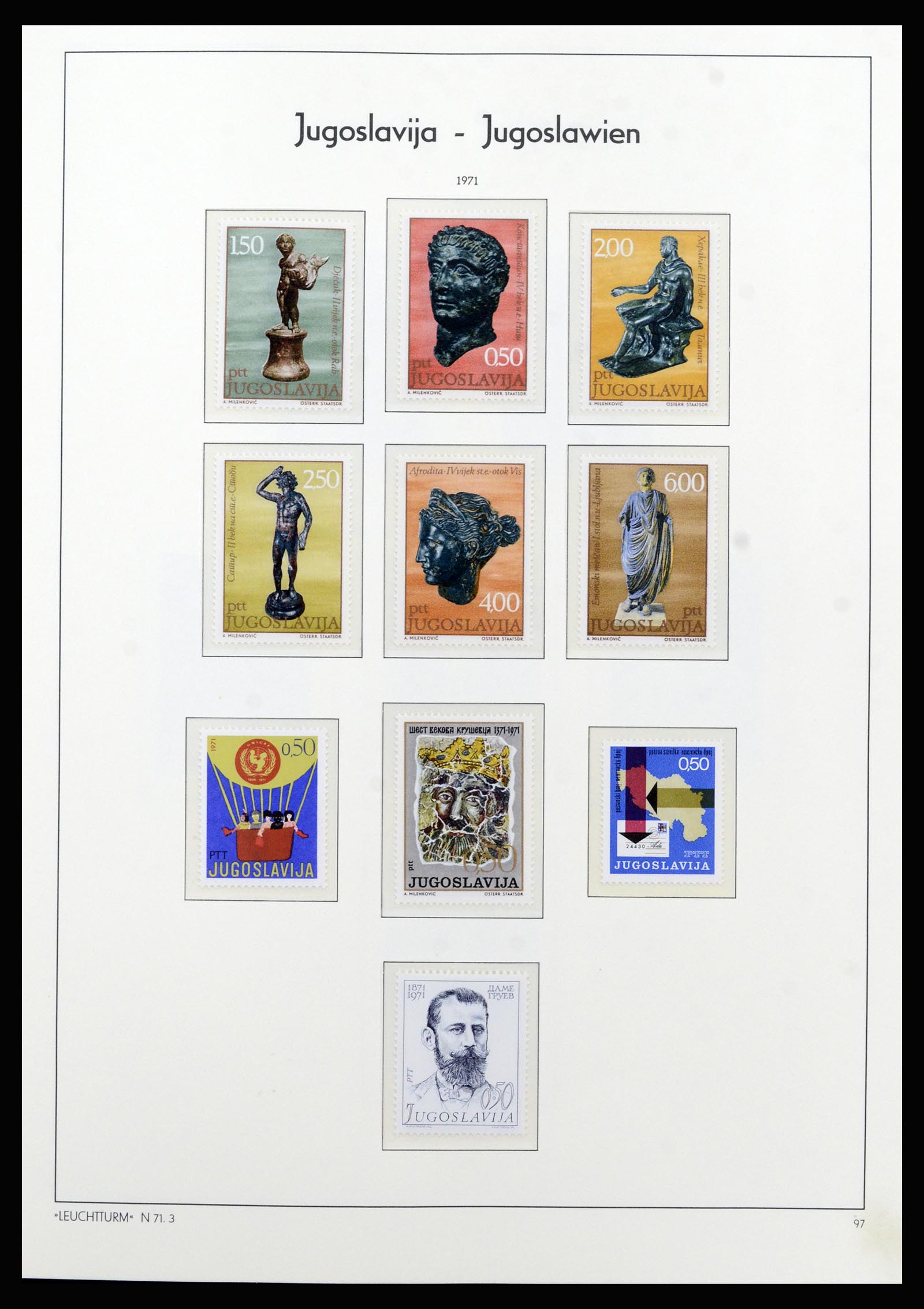 37091 074 - Postzegelverzameling 37091 Joegoslavië 1945-2001.