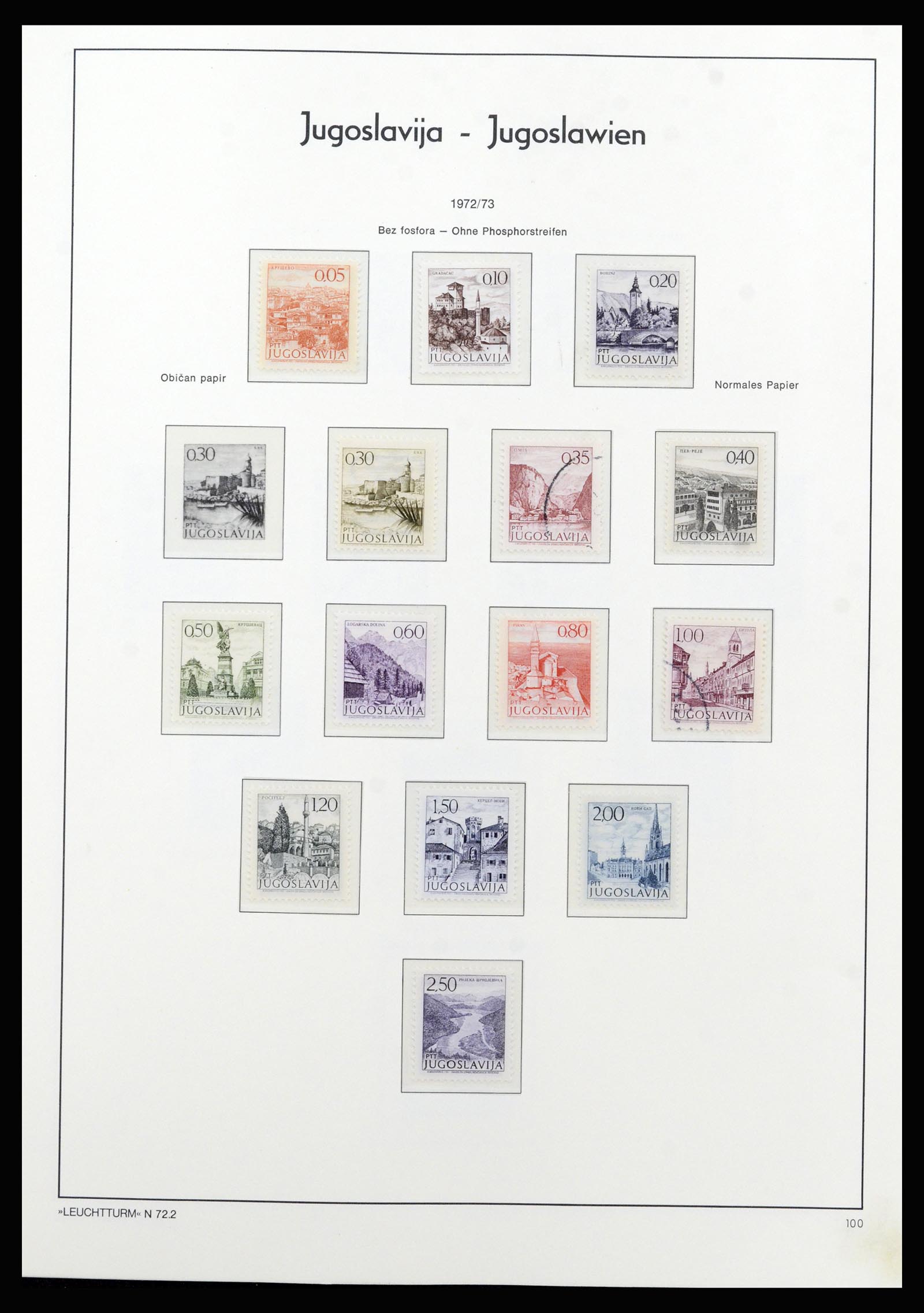 37091 077 - Postzegelverzameling 37091 Joegoslavië 1945-2001.