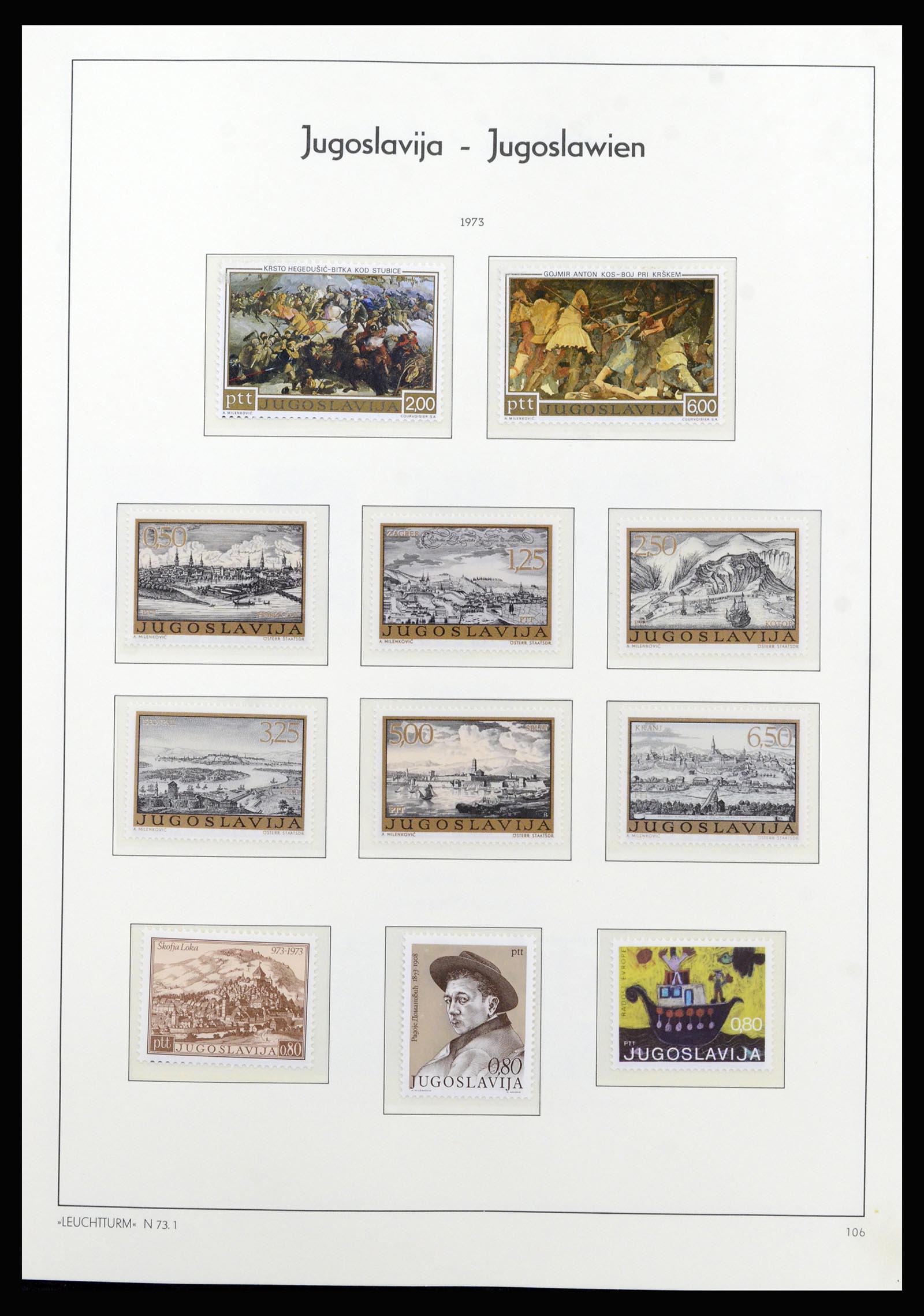 37091 083 - Postzegelverzameling 37091 Joegoslavië 1945-2001.
