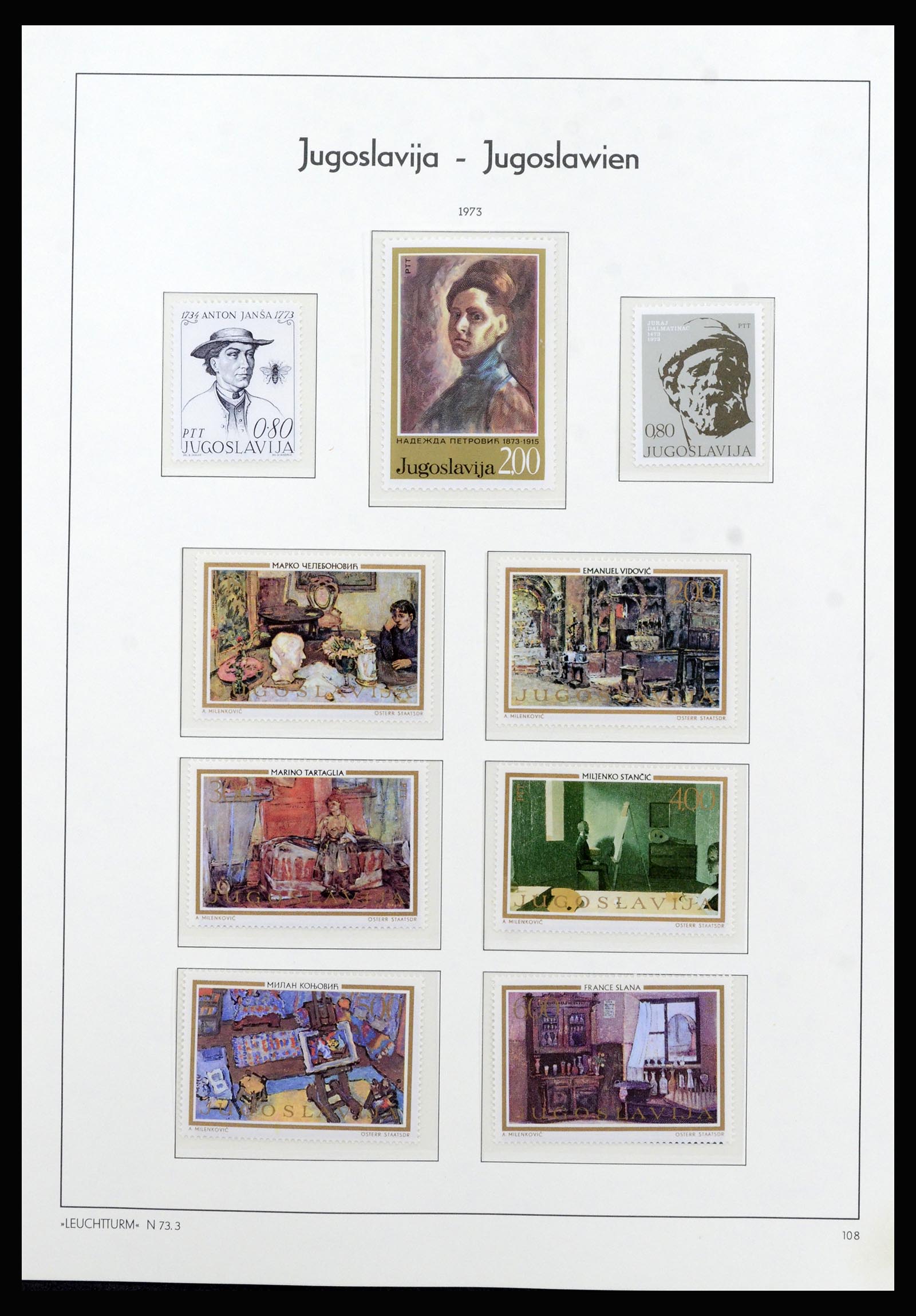 37091 085 - Postzegelverzameling 37091 Joegoslavië 1945-2001.