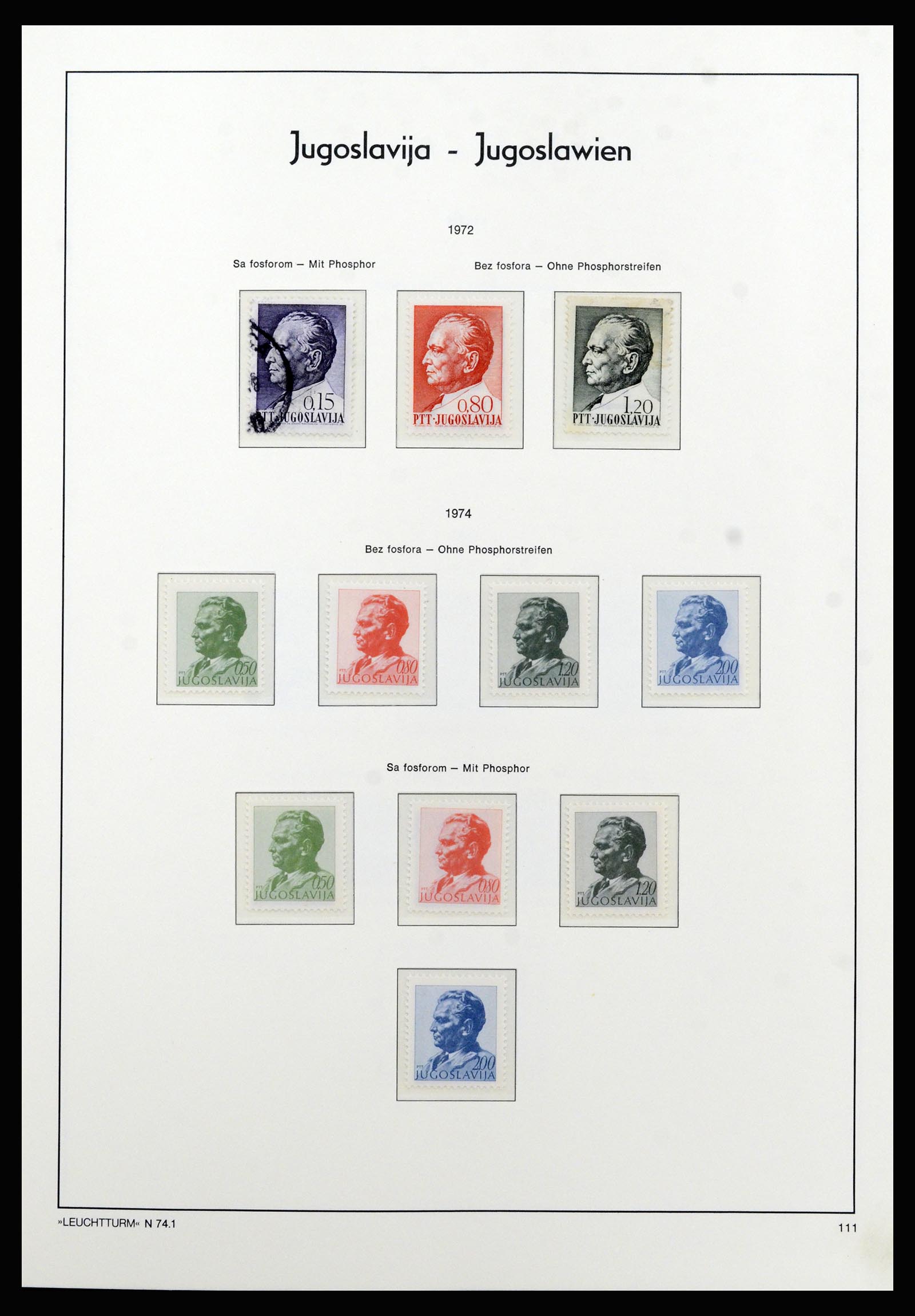 37091 088 - Postzegelverzameling 37091 Joegoslavië 1945-2001.