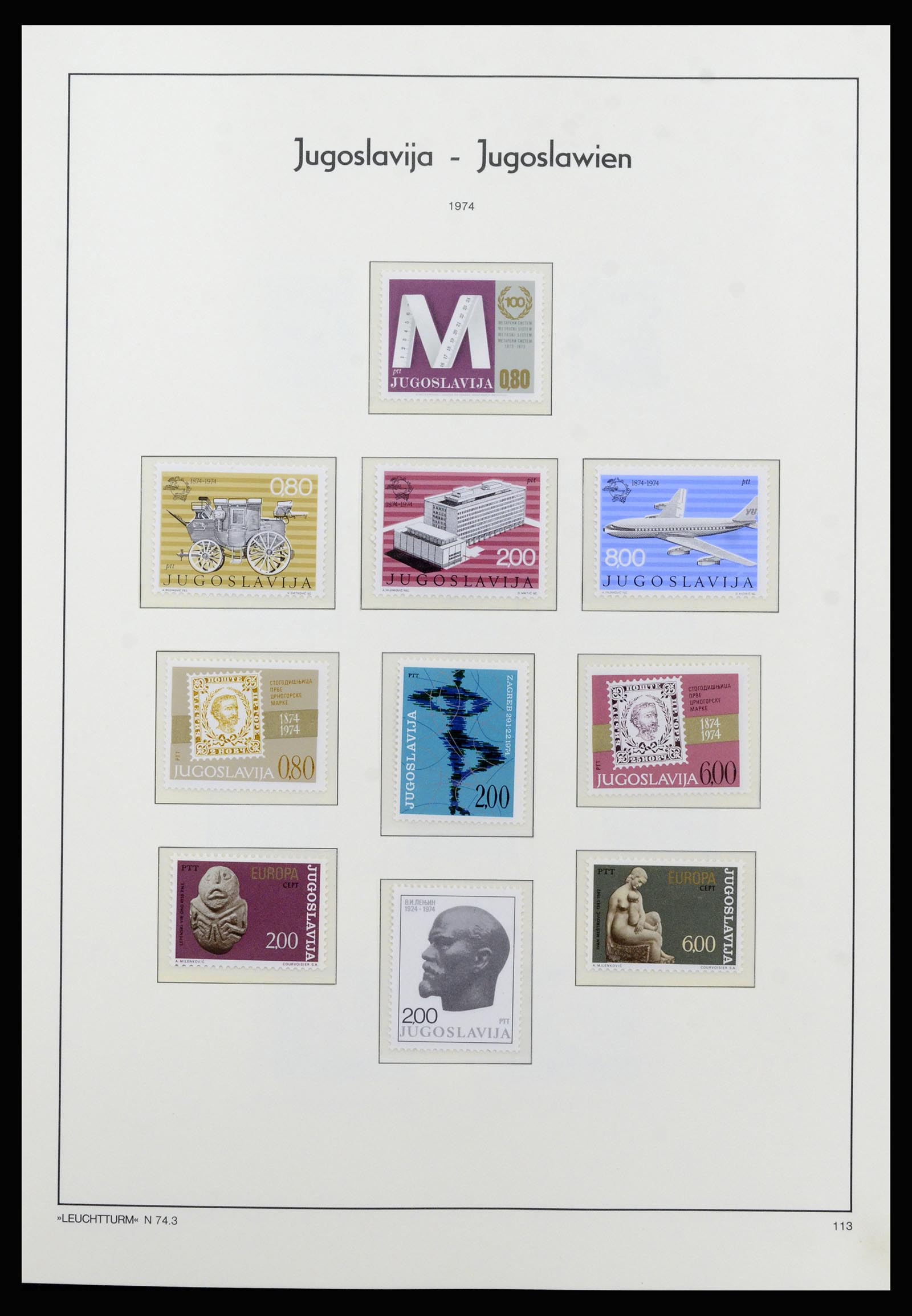 37091 090 - Postzegelverzameling 37091 Joegoslavië 1945-2001.
