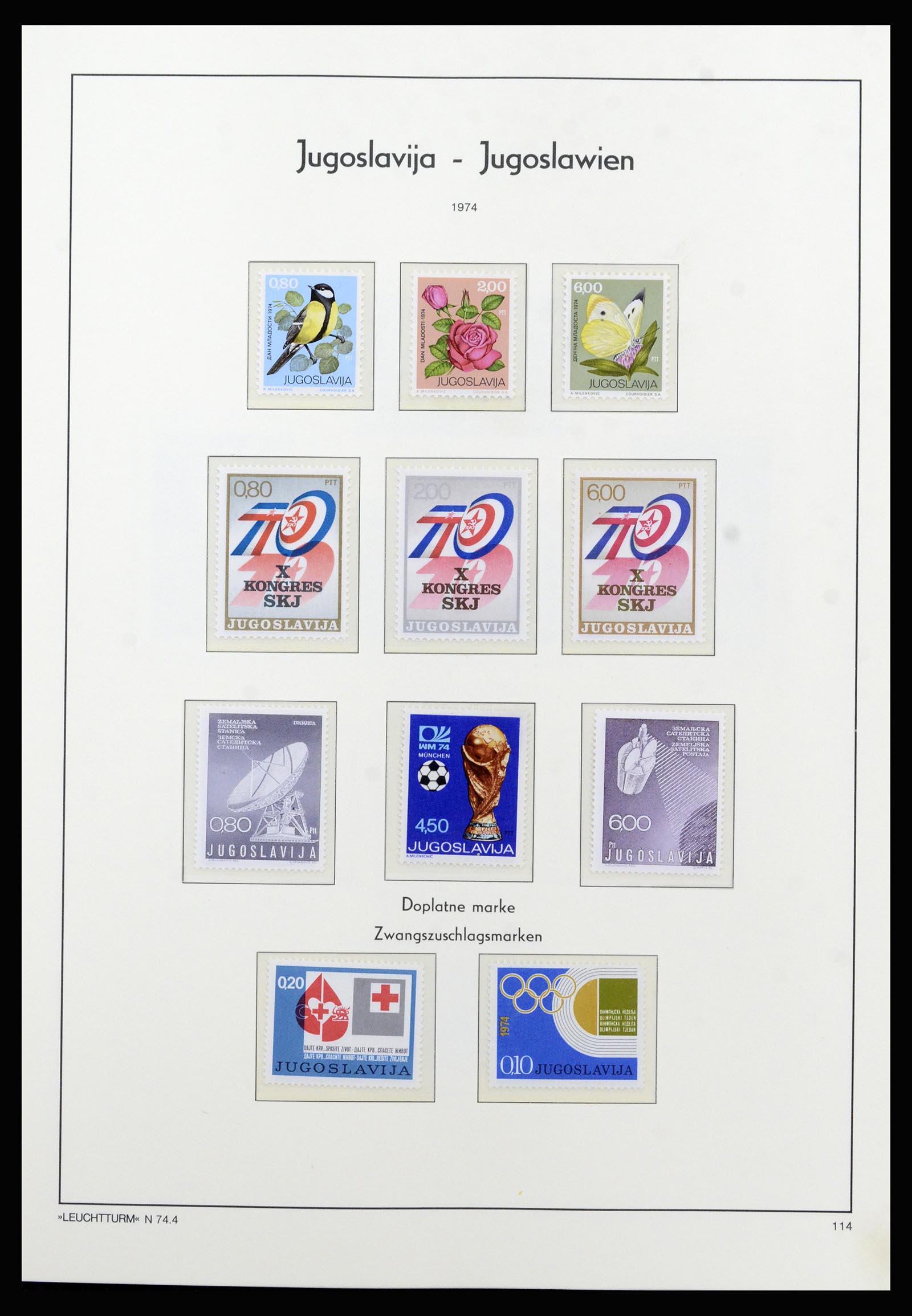 37091 091 - Postzegelverzameling 37091 Joegoslavië 1945-2001.