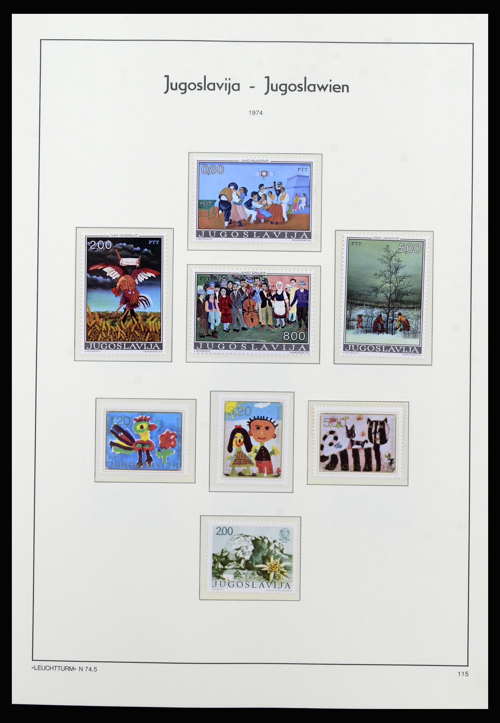 37091 092 - Postzegelverzameling 37091 Joegoslavië 1945-2001.